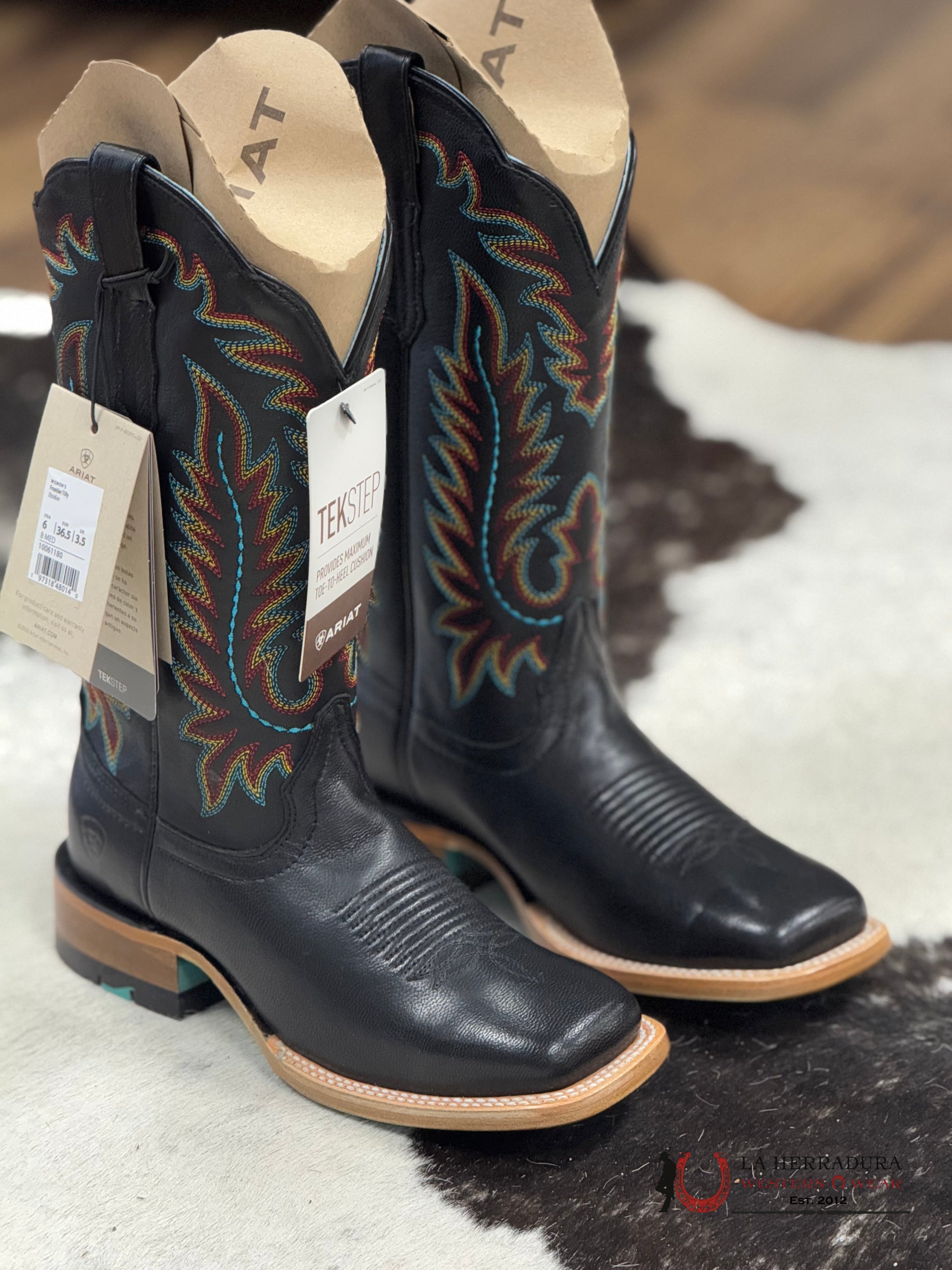 Womens Ariat Frontier Tully Obsidian Boots Botas Mujeres