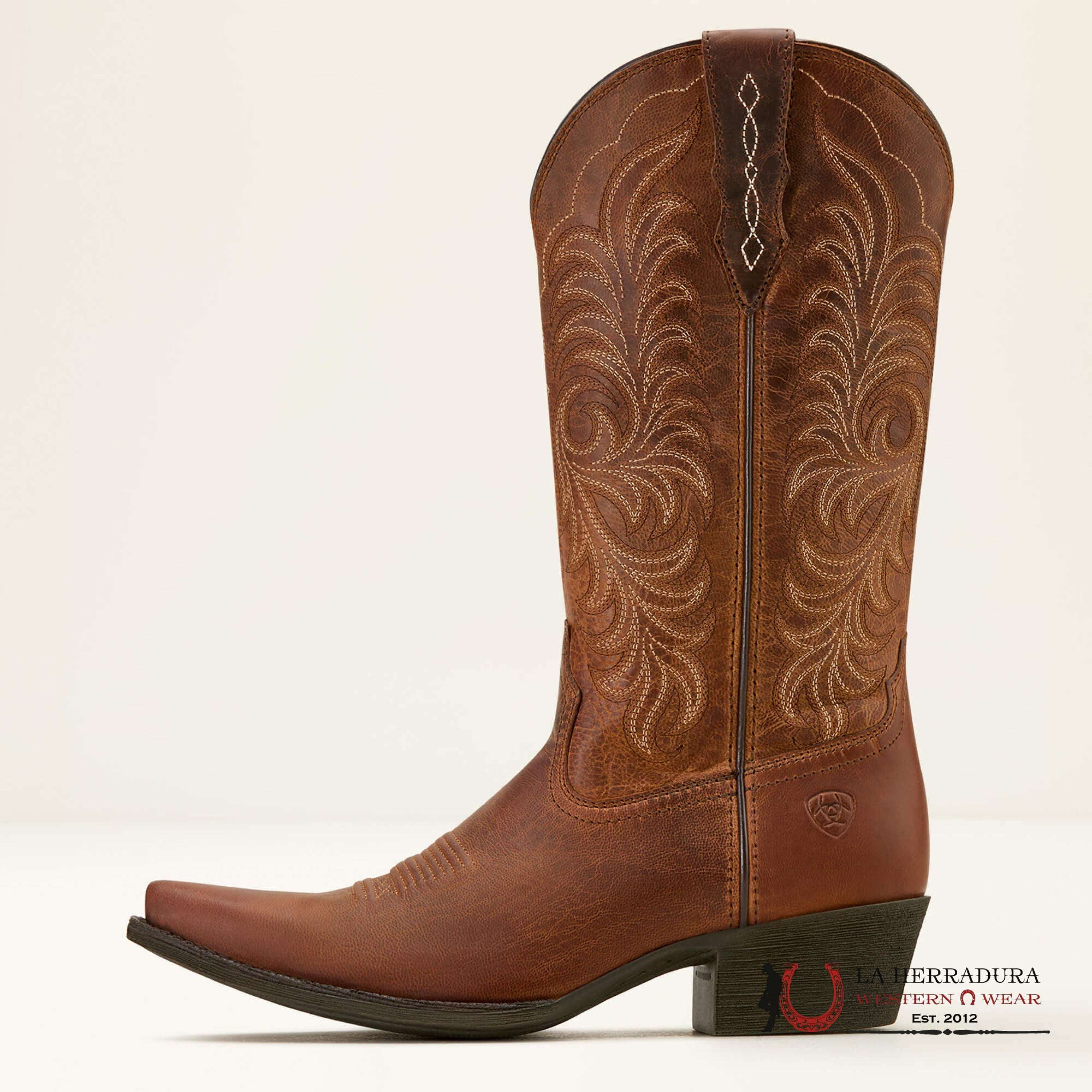 WOMENS ARIAT HERITAGE X TOE STRETCHFIR RICH OAK 10061307 BOTAS MUJERES