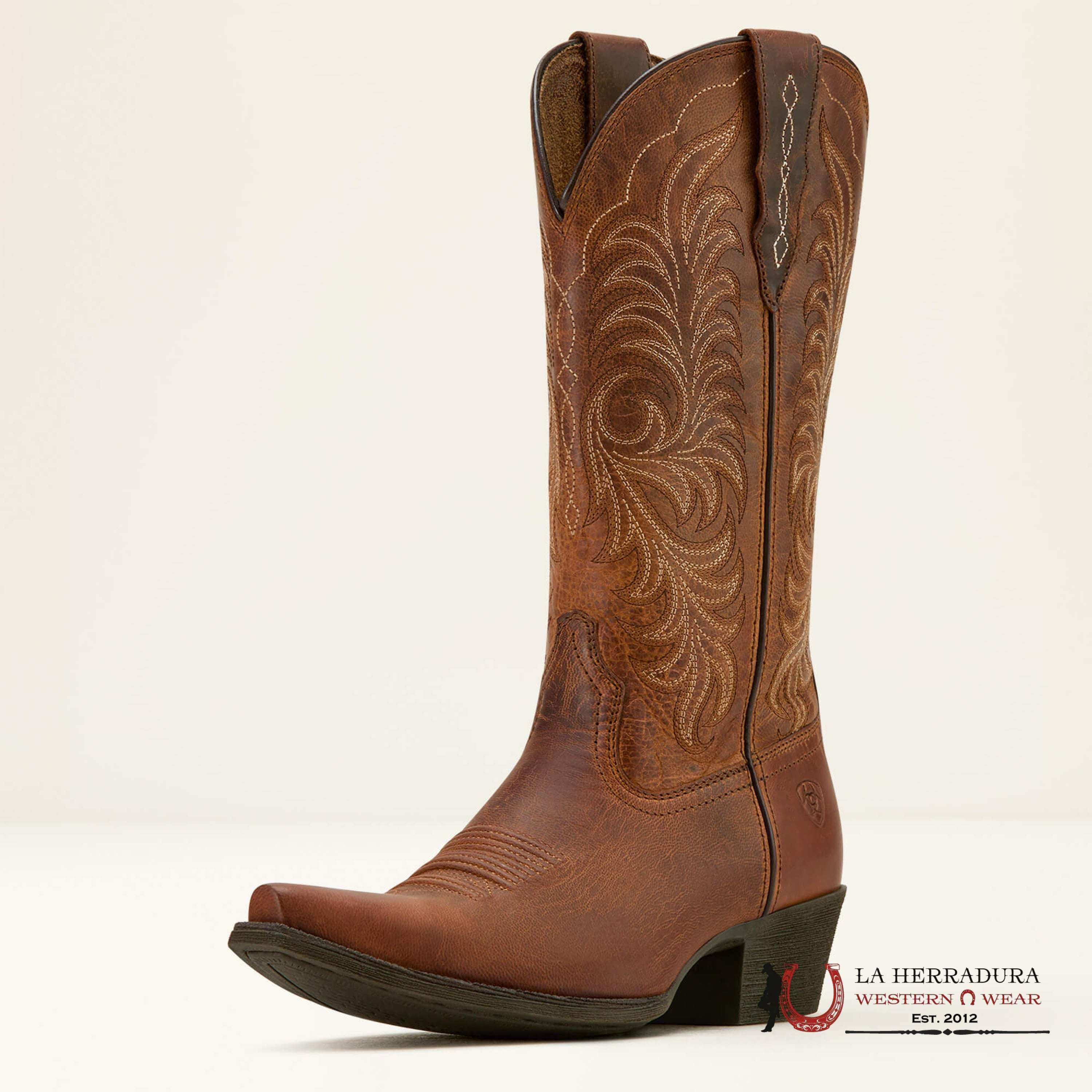WOMENS ARIAT HERITAGE X TOE STRETCHFIR RICH OAK 10061307 BOTAS MUJERES