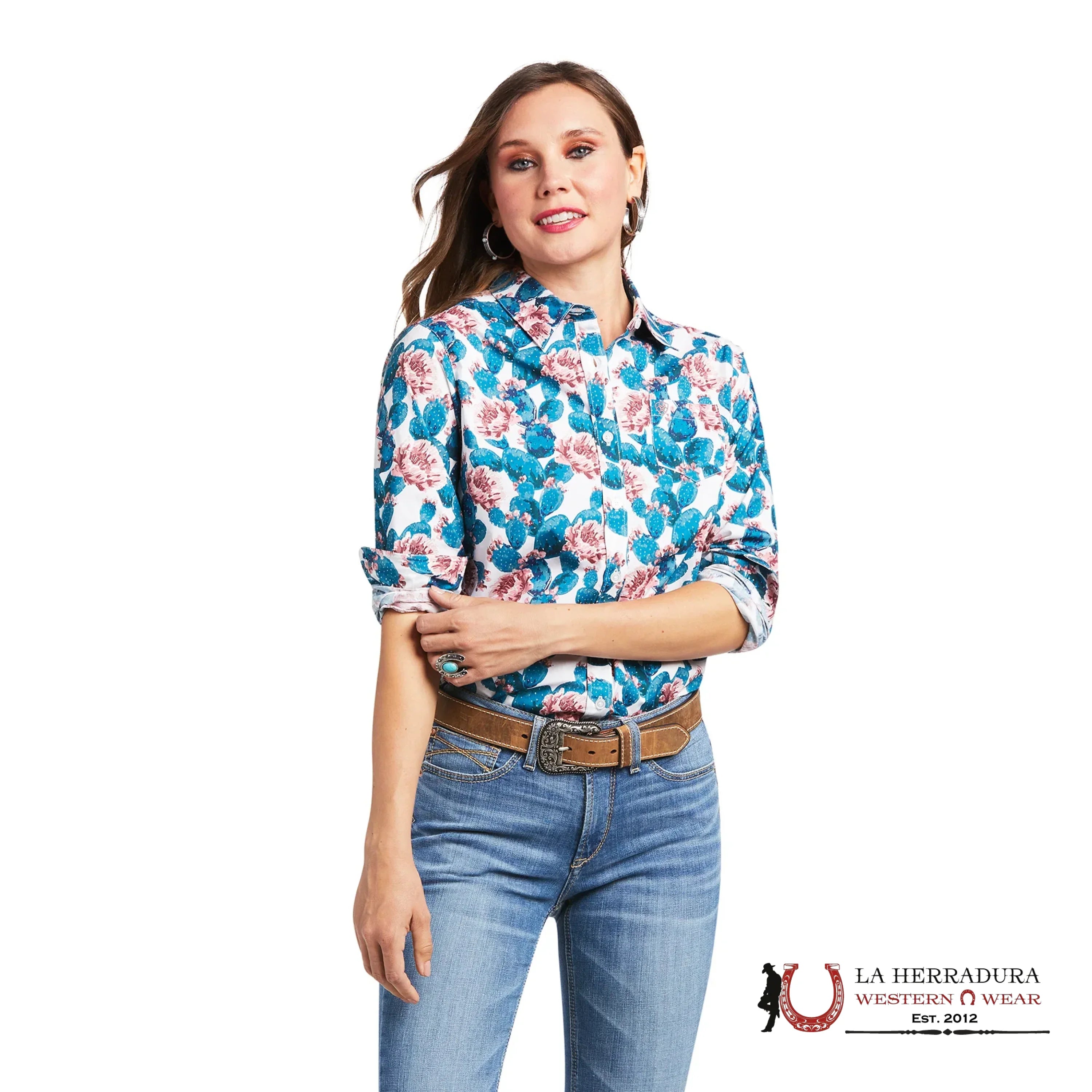 WOMENS ARIAT HIBISCUS CACTUS PRINT 10039337 ROPA MUJERES