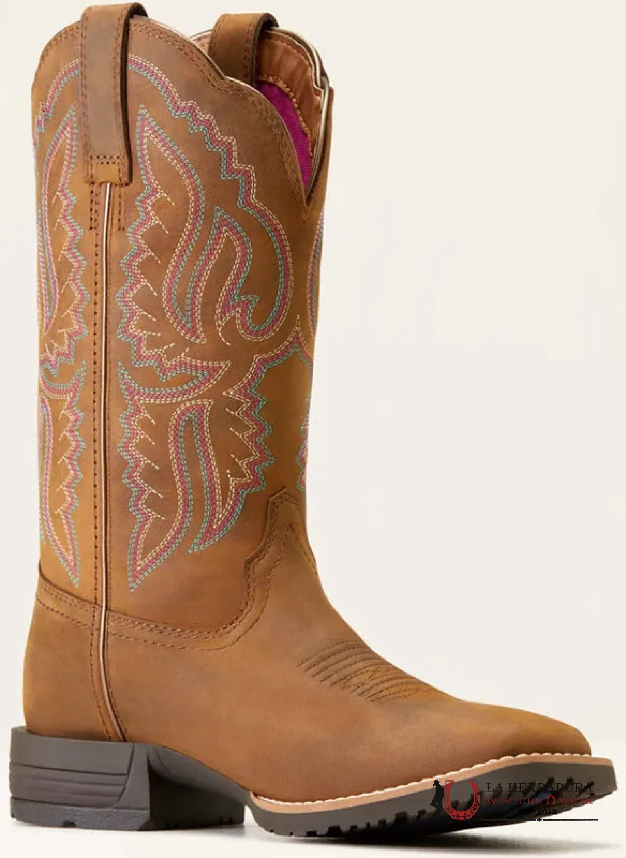Womens Ariat Hybrid Ranchwork Distressed Tan - 7043 Botas Mujeres