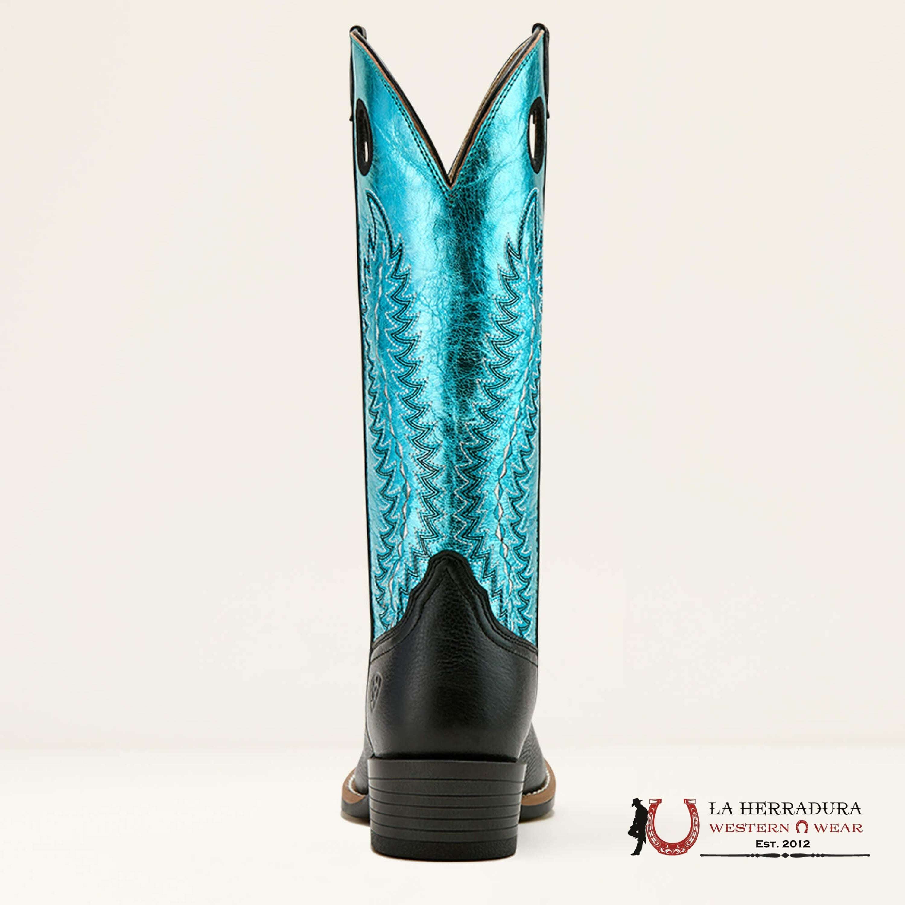 WOMENS ARIAT JUNCTION BLACK DEERTAN SKY BLUE SHINE 10061331 BOTAS MUJERES