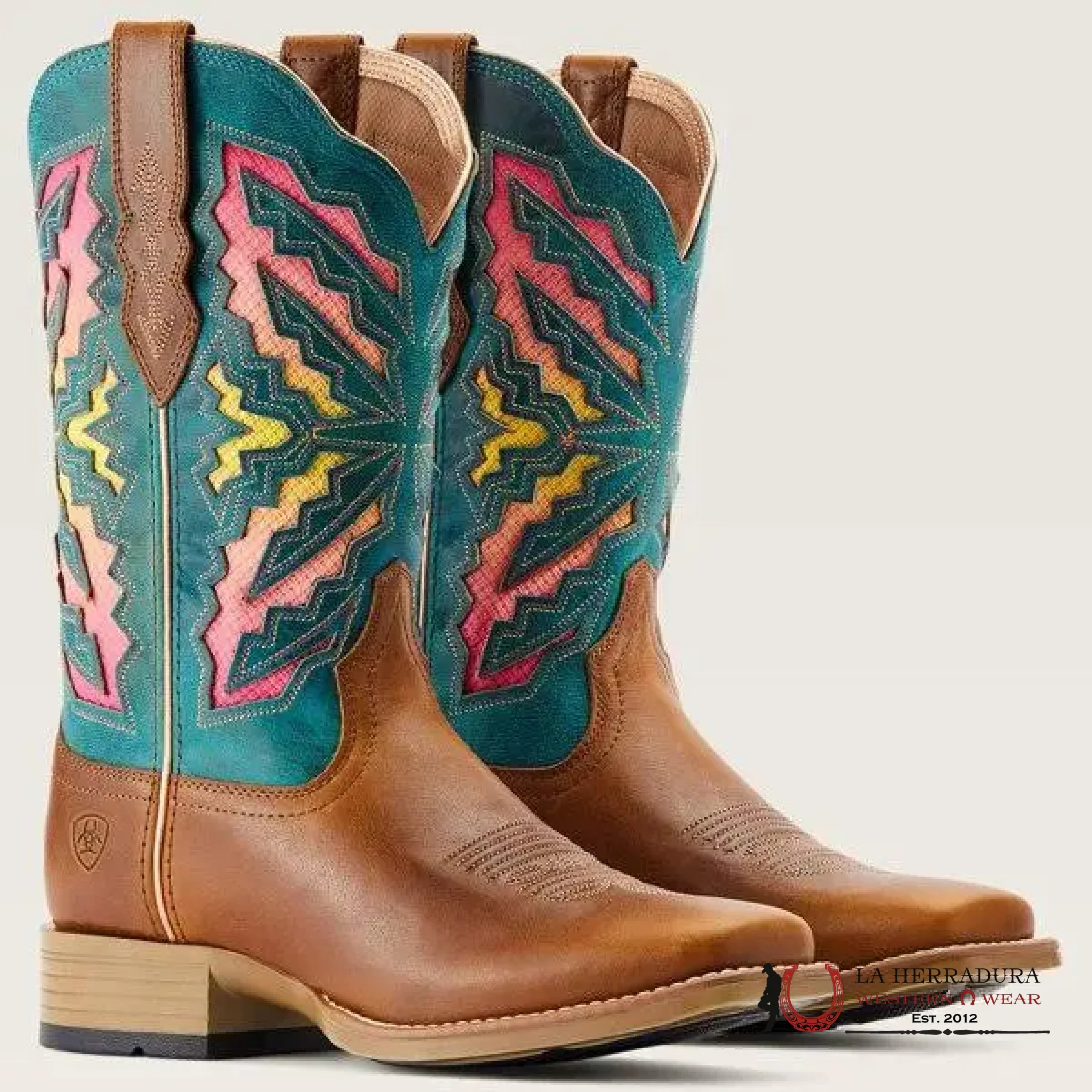 Womens Ariat Laney Venttek 360 Toffee/Teal Blue- 4443 Botas Mujeres