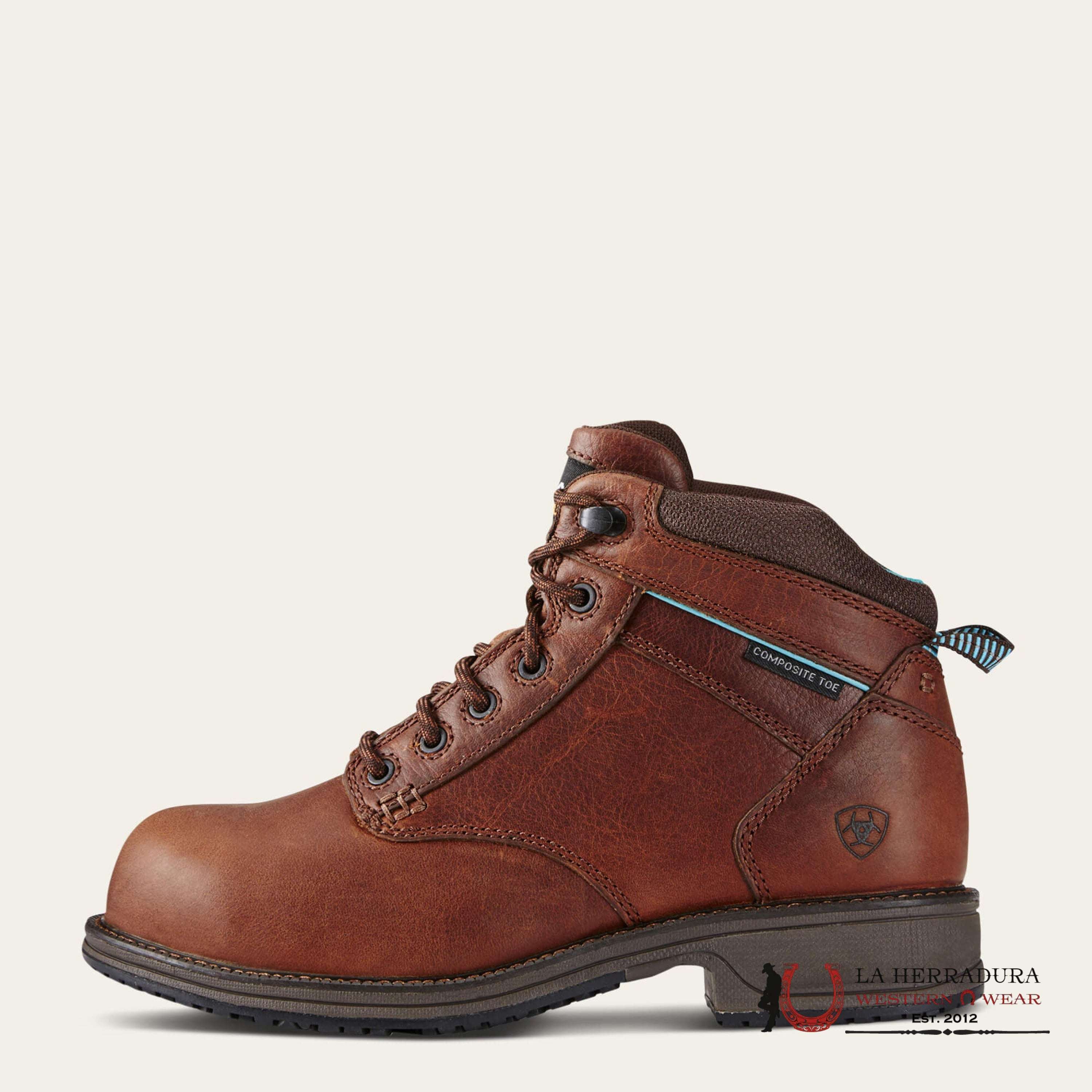 Womens Ariat Nutty Brown Work Boots Botas Mujeres