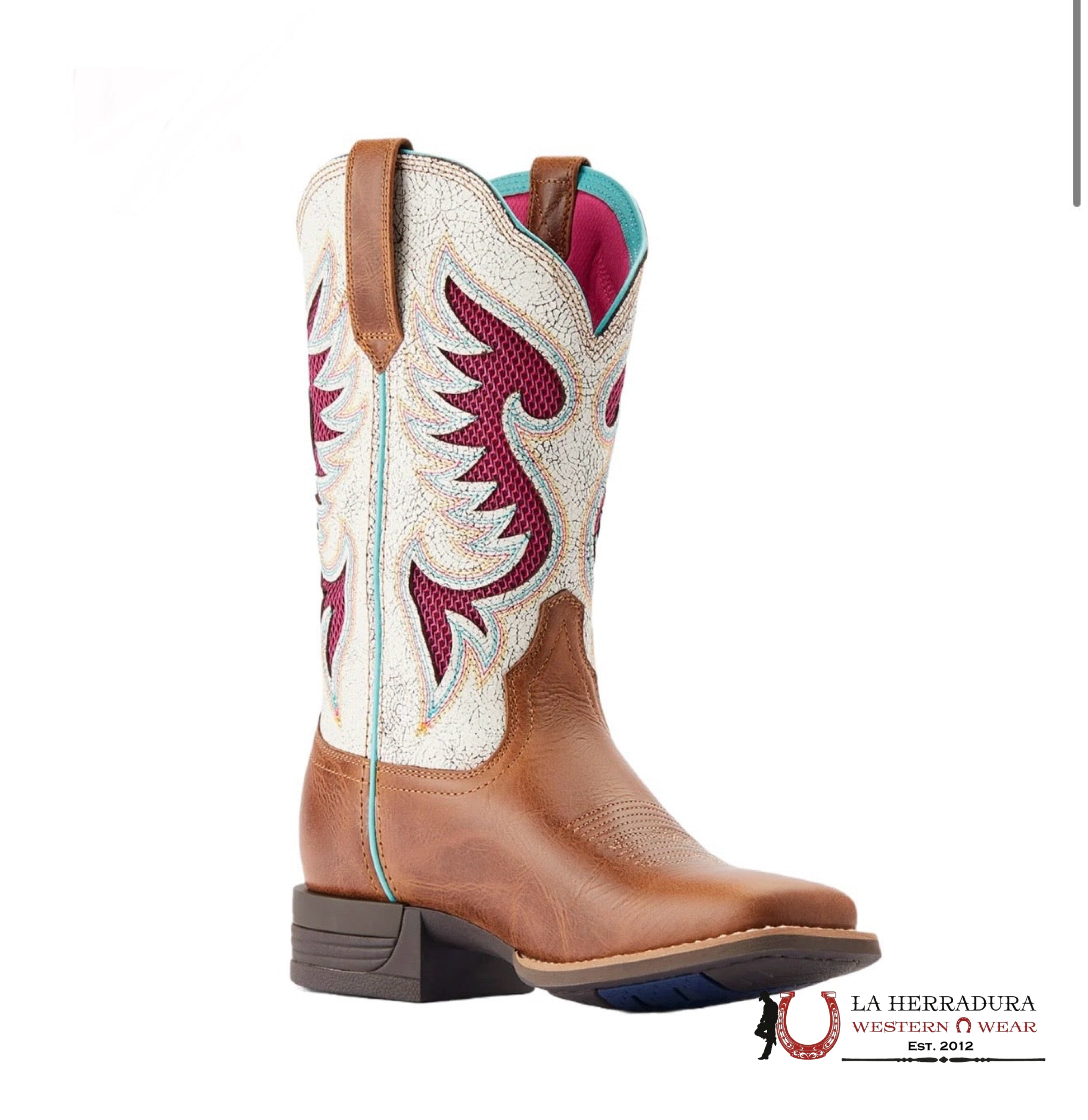 WOMEN’S ARIAT PINTO VENTEK 360 DARK TAN/DISTRESSED WHITE-10044507 BOTAS MUJERES