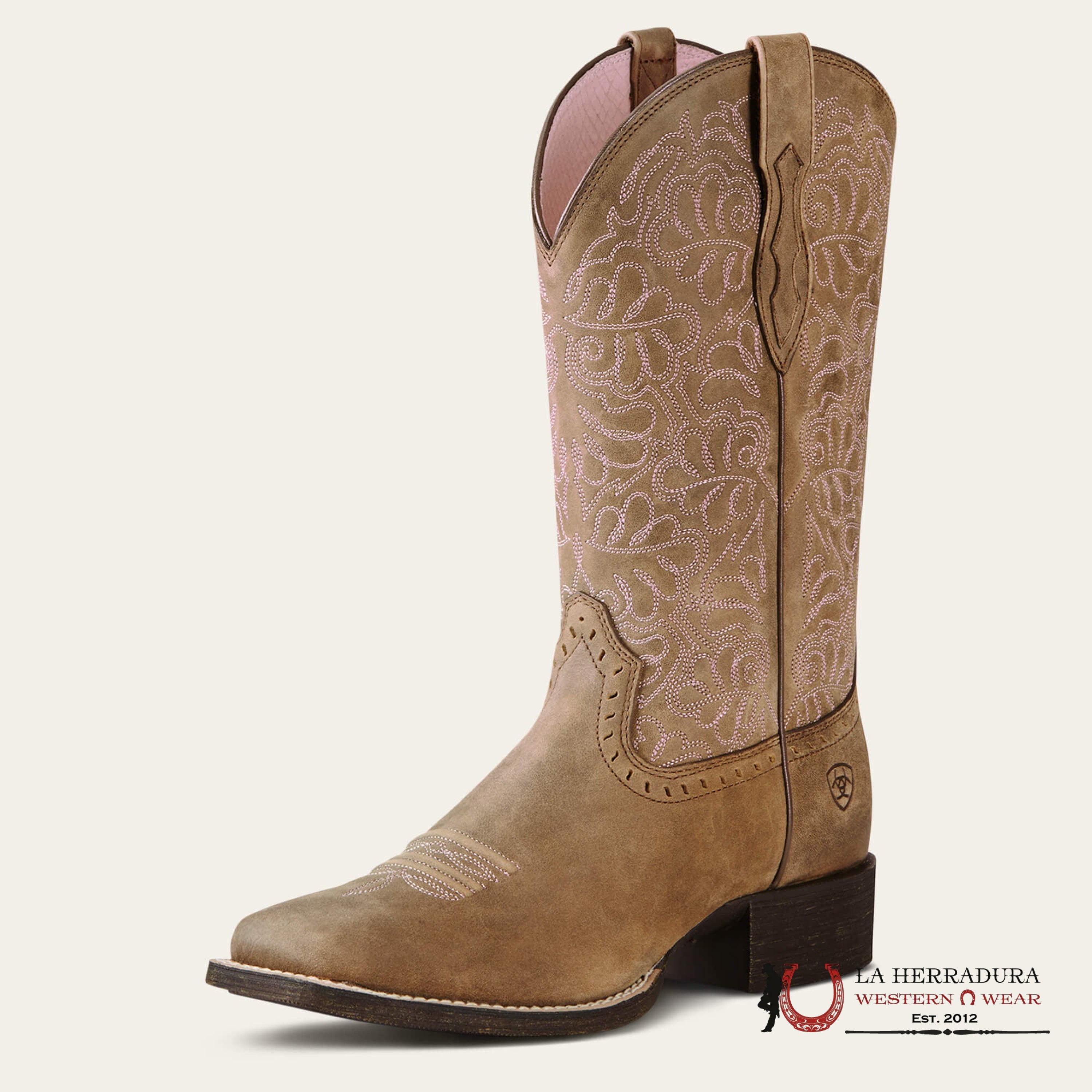 WOMENS ARIAT ROUND UP REMUDA SQUARE TOE BOOT - 9906 BOTAS MUJERES