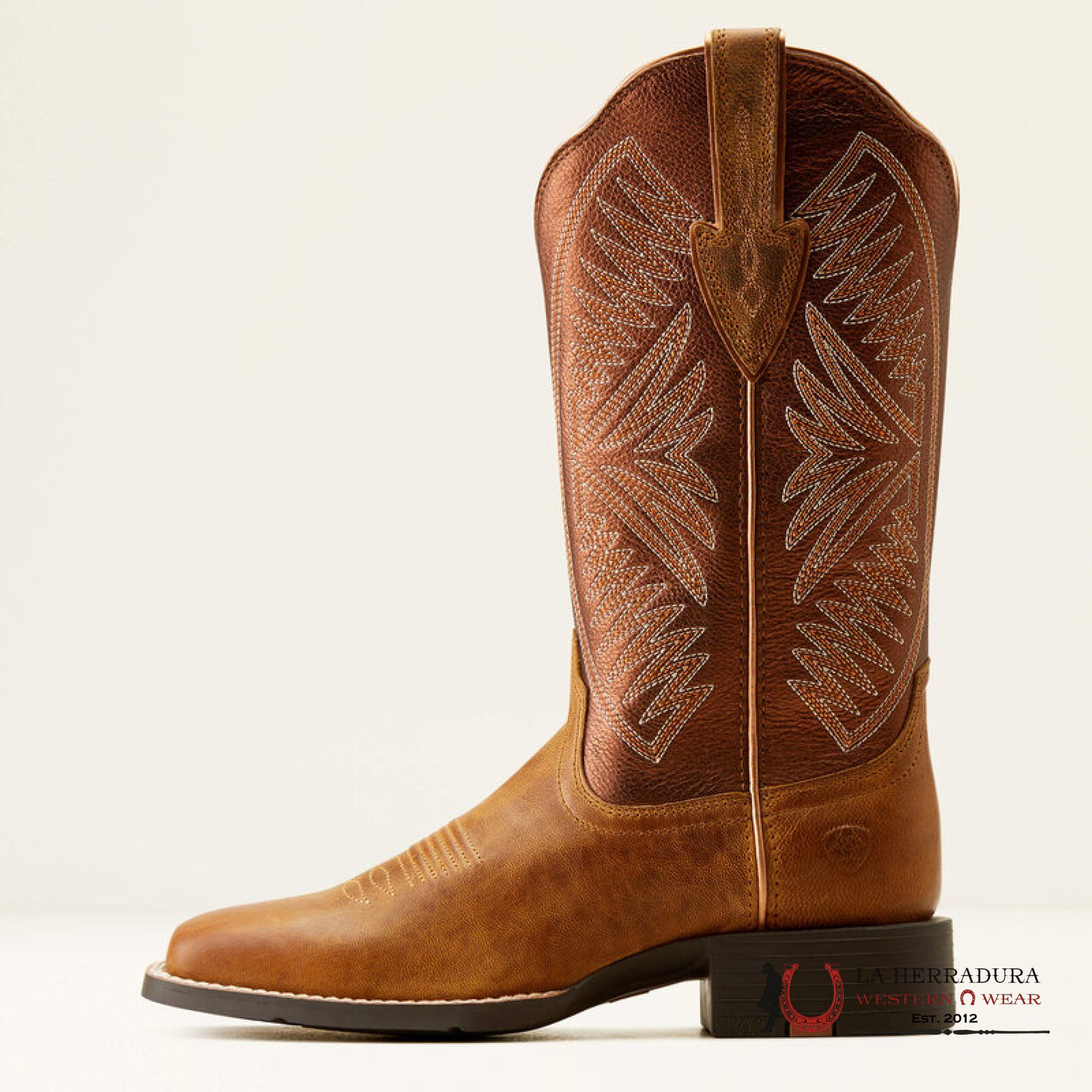 WOMENS ARIAT ROUND UP RUIDOSO PEARL / BURNISHED CHESTNUT 10051066 BOTAS MUJERES