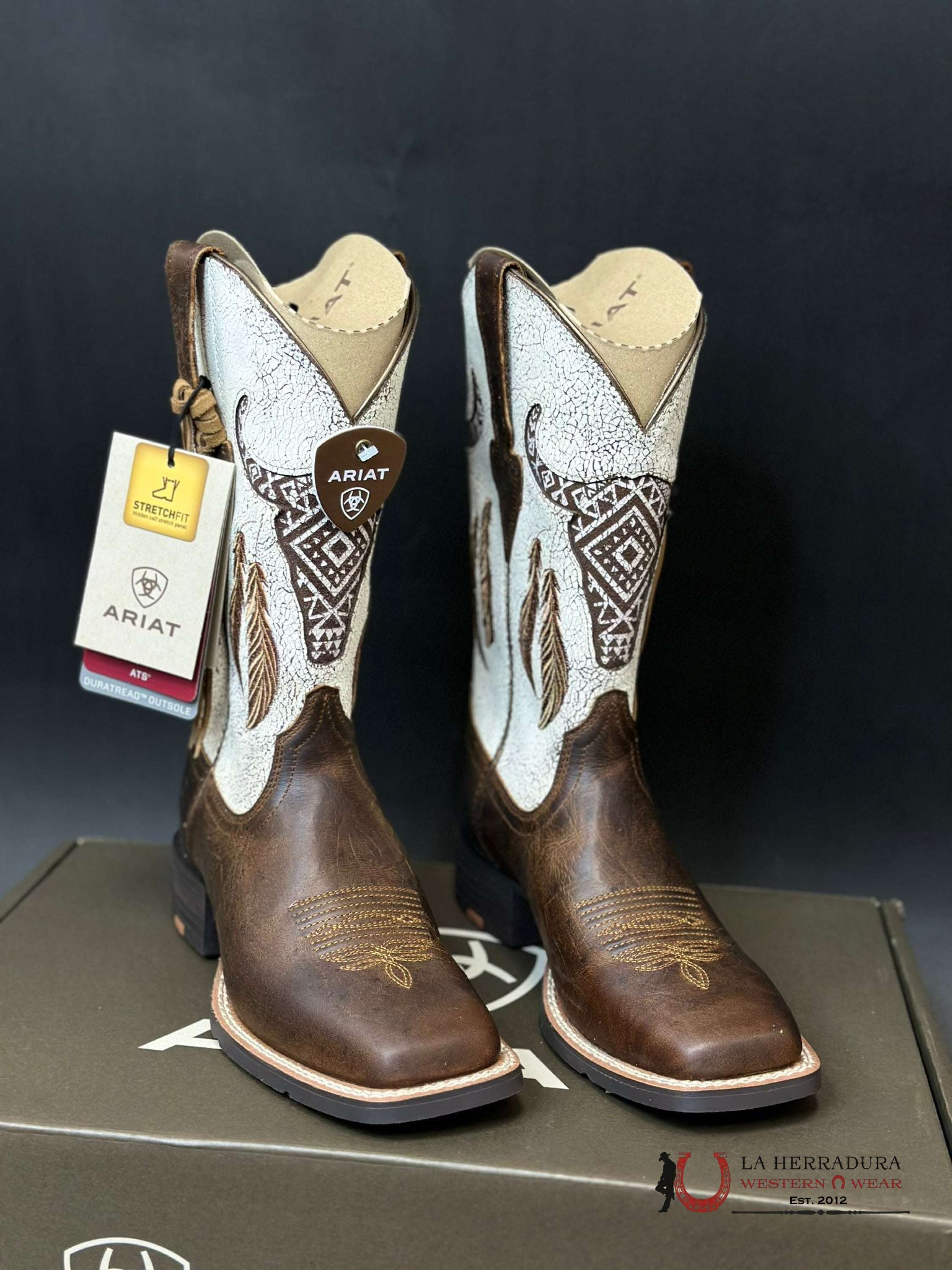 Womens Ariat Round Up Southwest Stretch Fit Boot Botas Mujeres