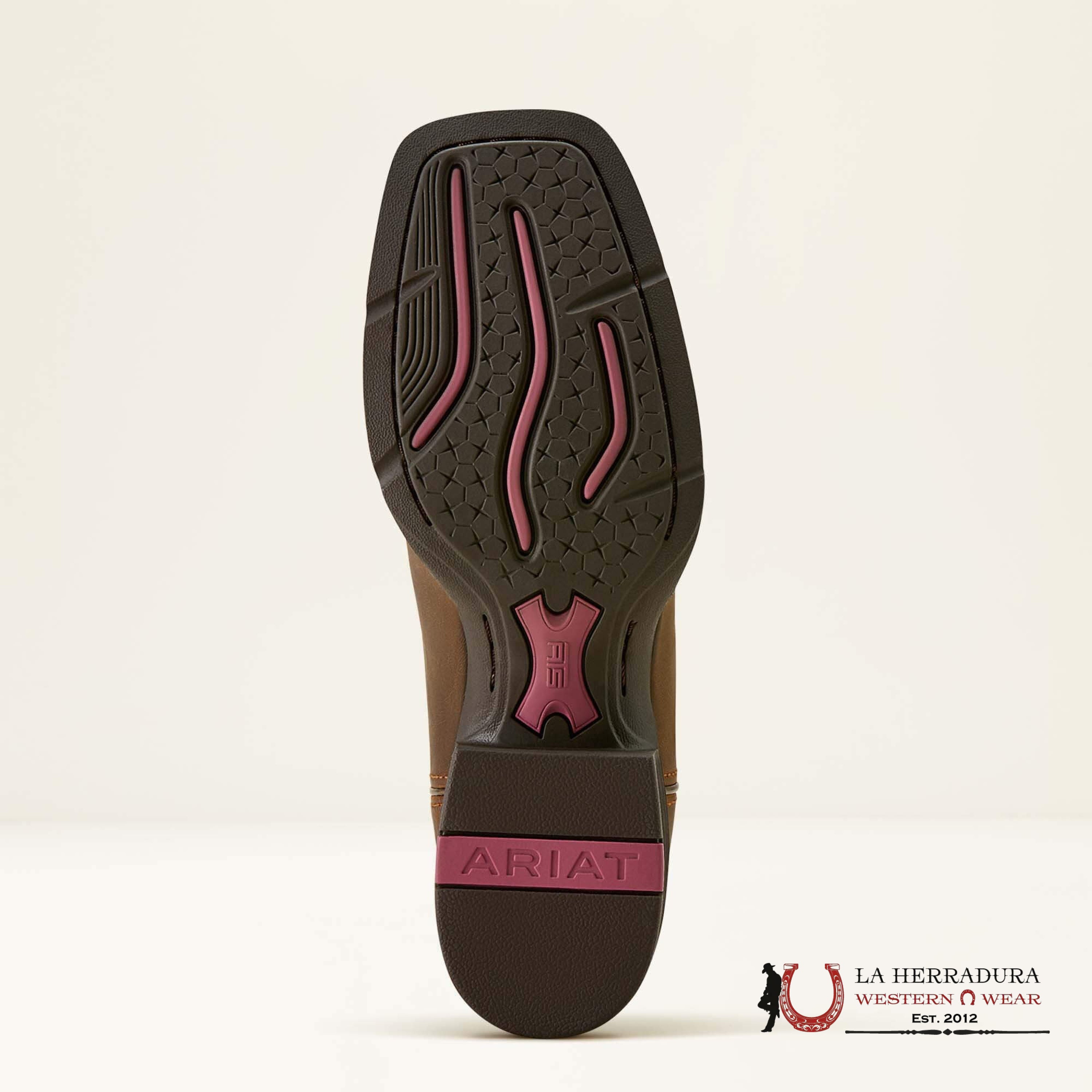 WOMENS ARIAT ROUND UP WIDE SQUARE TOE STRETCHFIT SASSY BROWN 10064078 BOTAS MUJERES