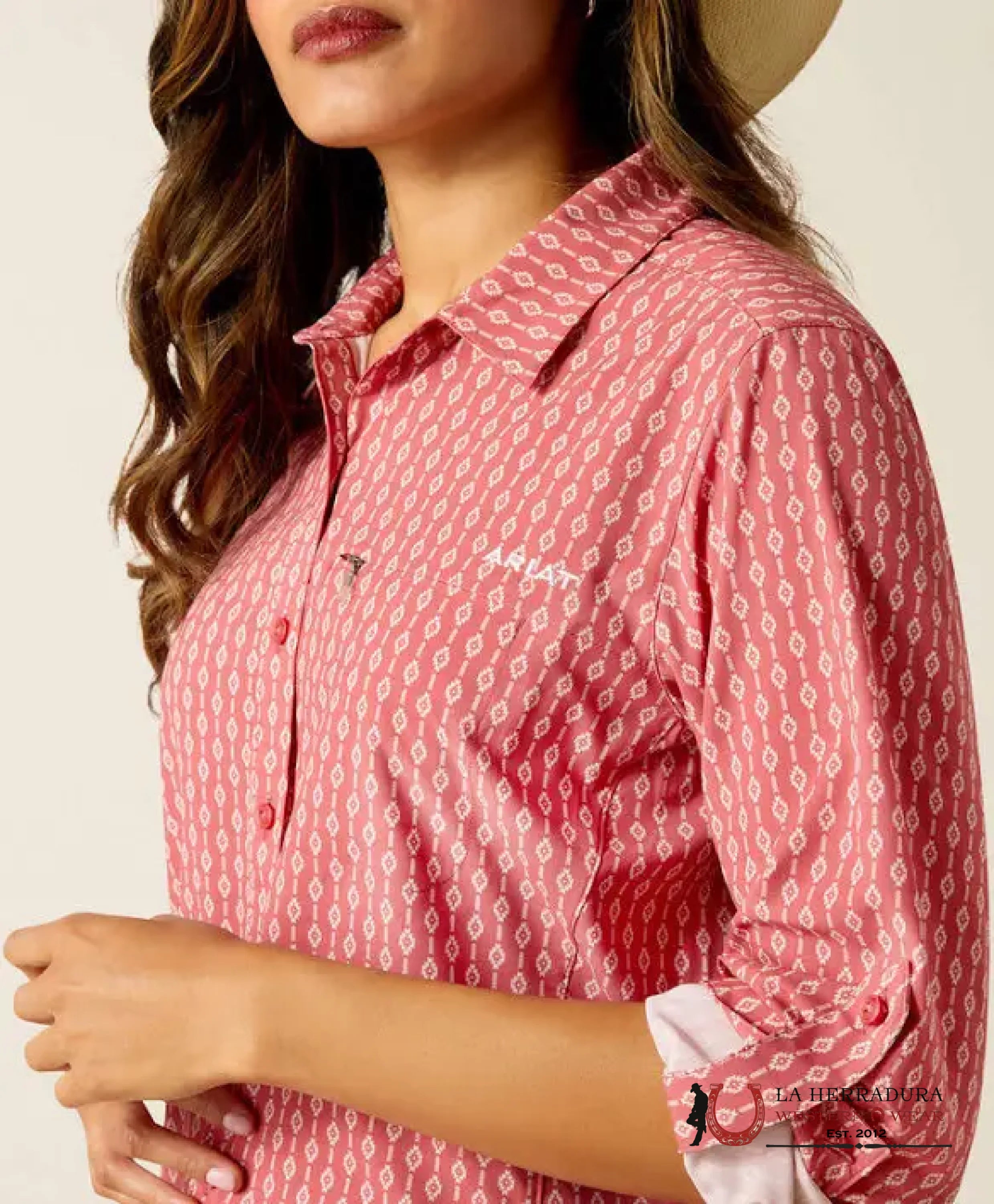 WOMENS ARIAT VENTTEK LYLA GED STRIPE PRINT LONG SLEEVE 10051326 ROPA MUJERES