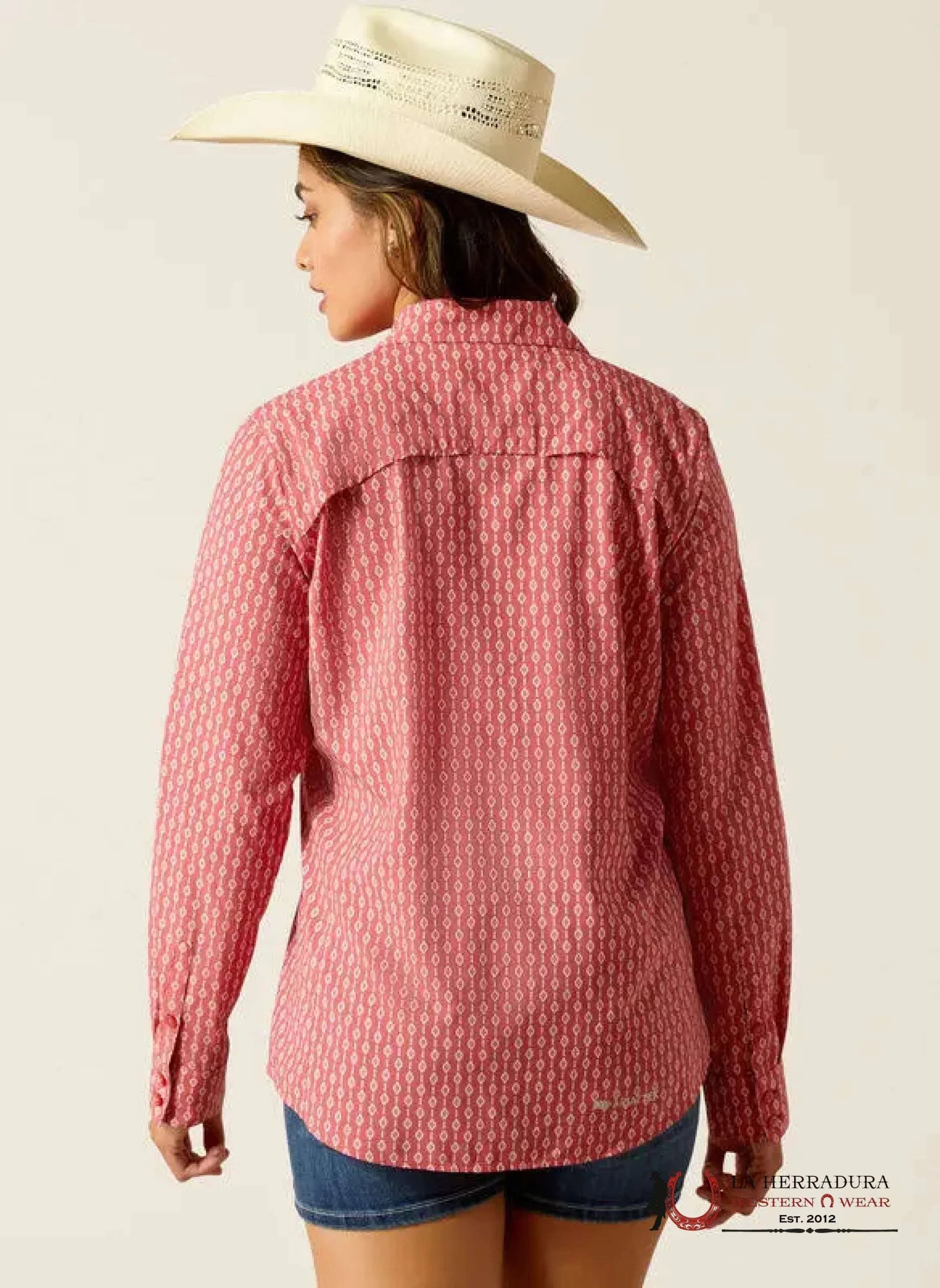 WOMENS ARIAT VENTTEK LYLA GED STRIPE PRINT LONG SLEEVE 10051326 ROPA MUJERES