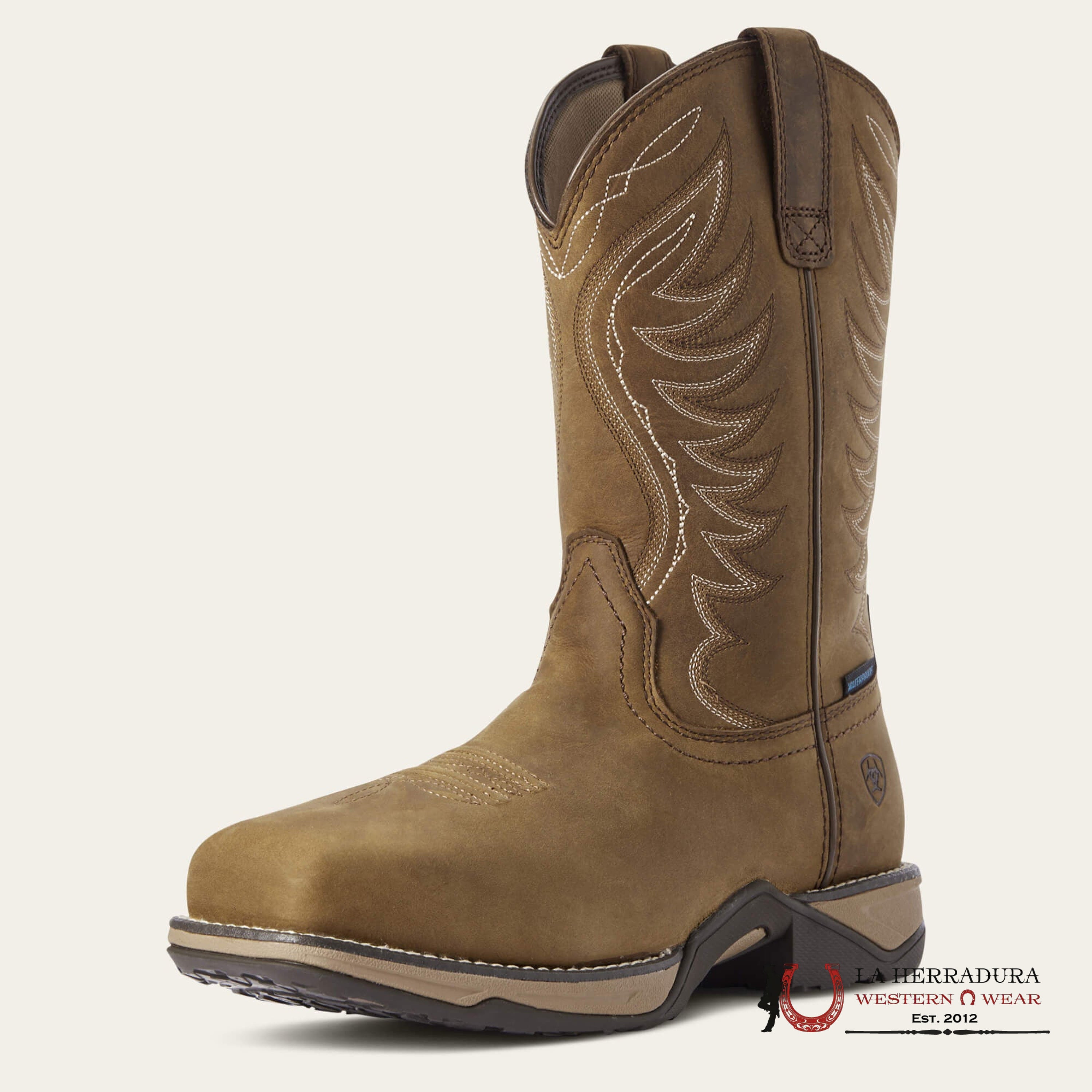 WOMENS ARIAT WORK BOOT ANTHEM H20 COMP TOE DISTRESSED BROWN WATER PROOF 10031664 BOTAS MUJERES