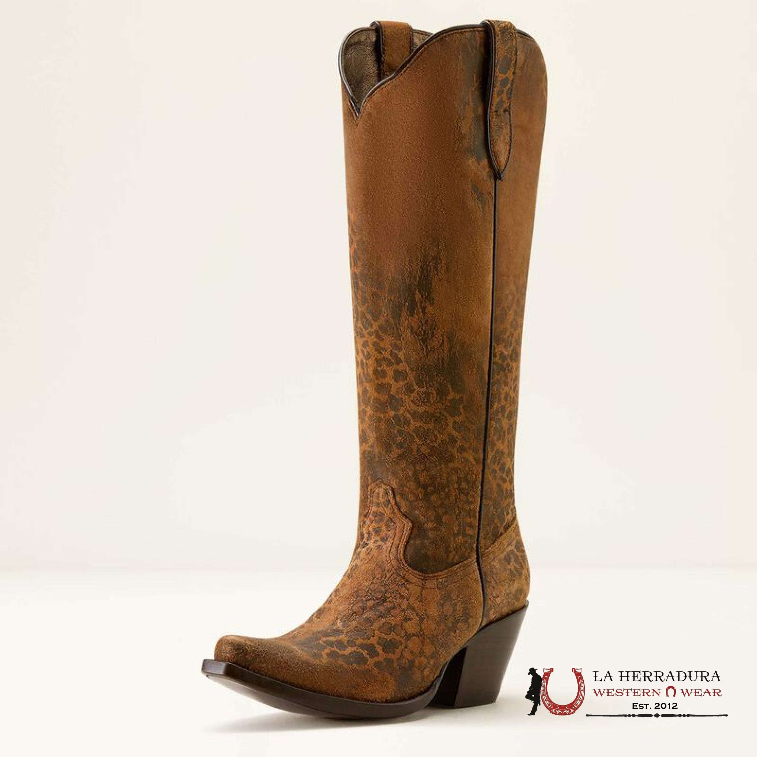 WOMEN’S CASANOVA DISTRESSED LEOPARD SUEDE 10063993 BOTAS MUJERES