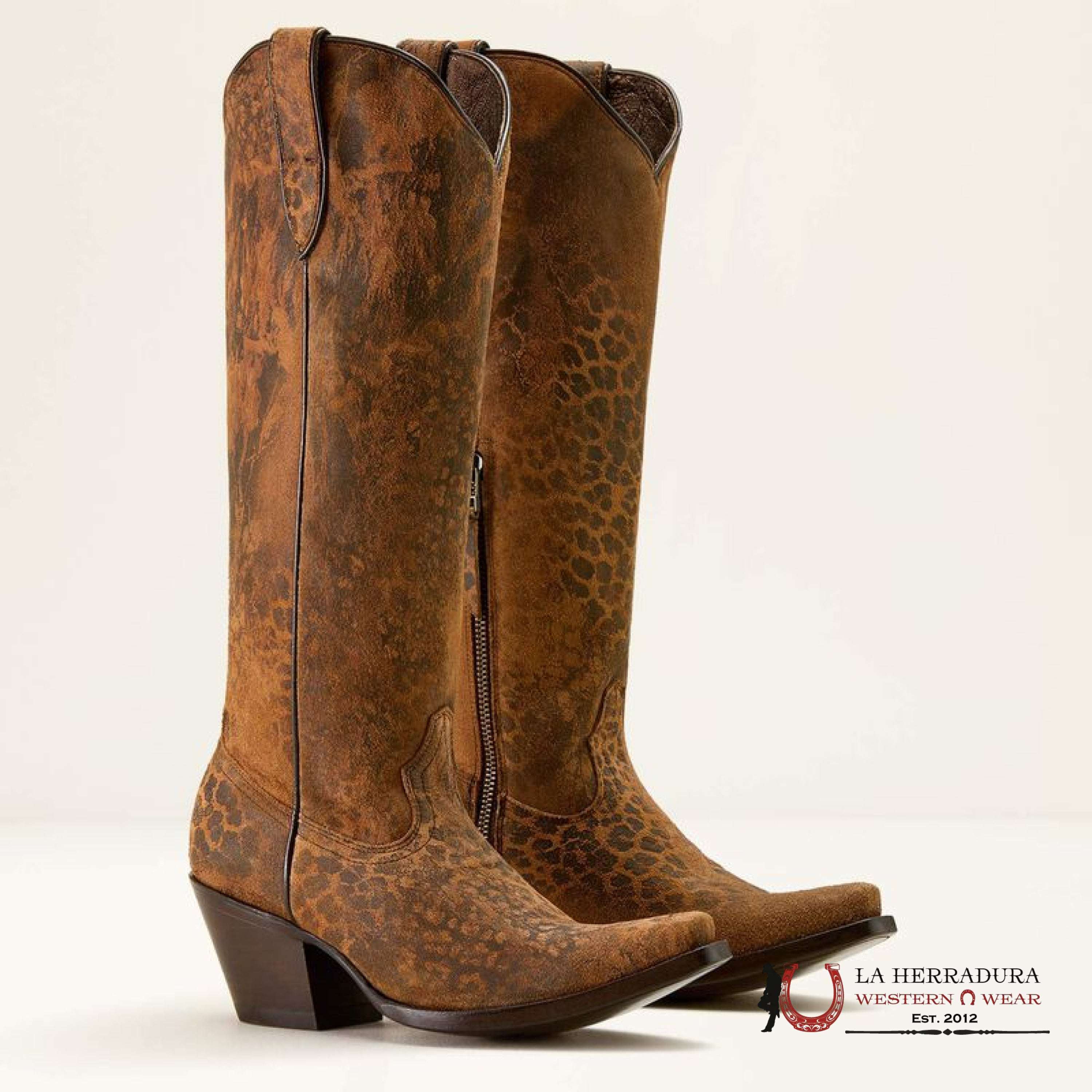 WOMEN’S CASANOVA DISTRESSED LEOPARD SUEDE 10063993 BOTAS MUJERES