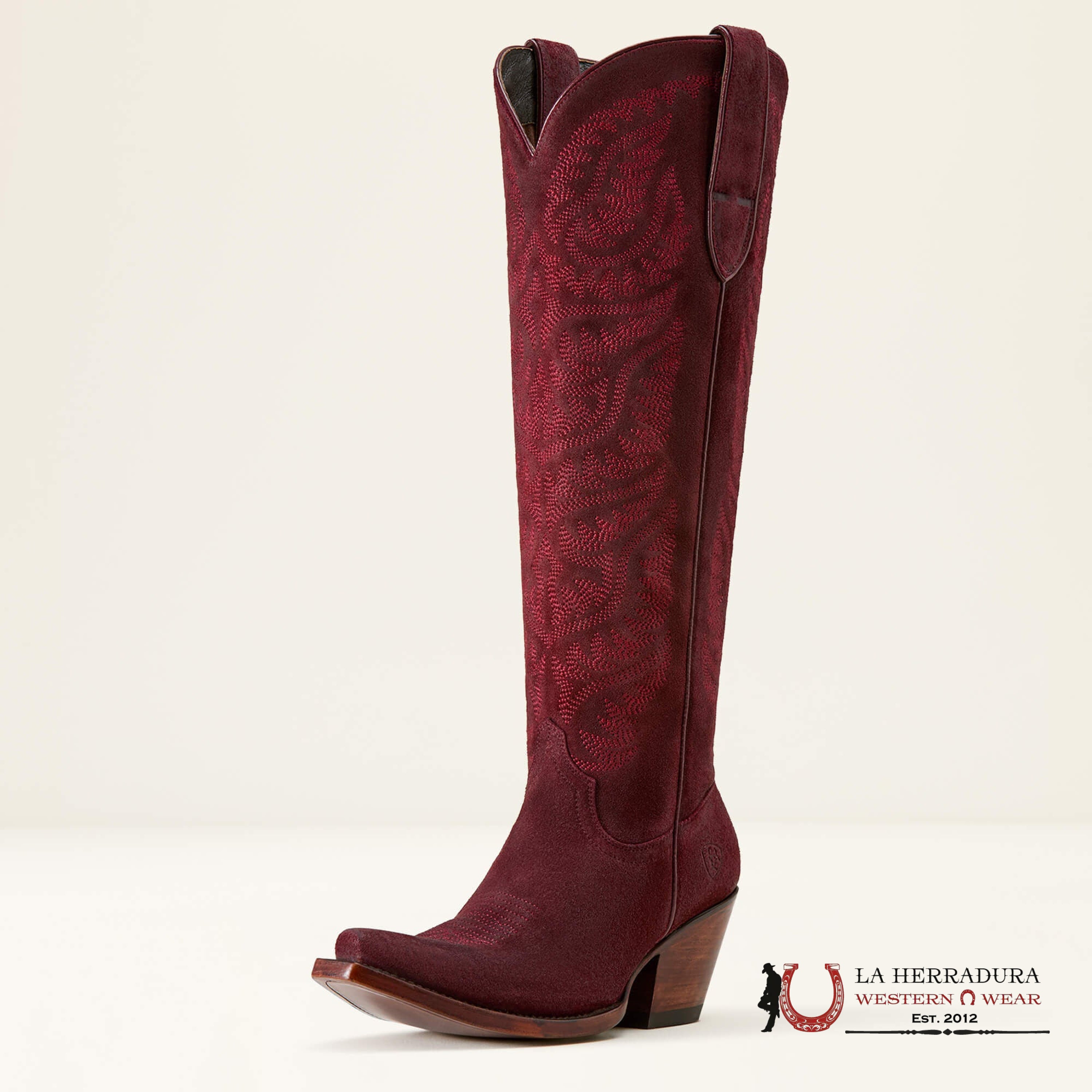 WOMEN’S CASANOVA LARAMIE STRETCHFIT BURGUNDY SUEDE 10061356 BOTAS MUJERES