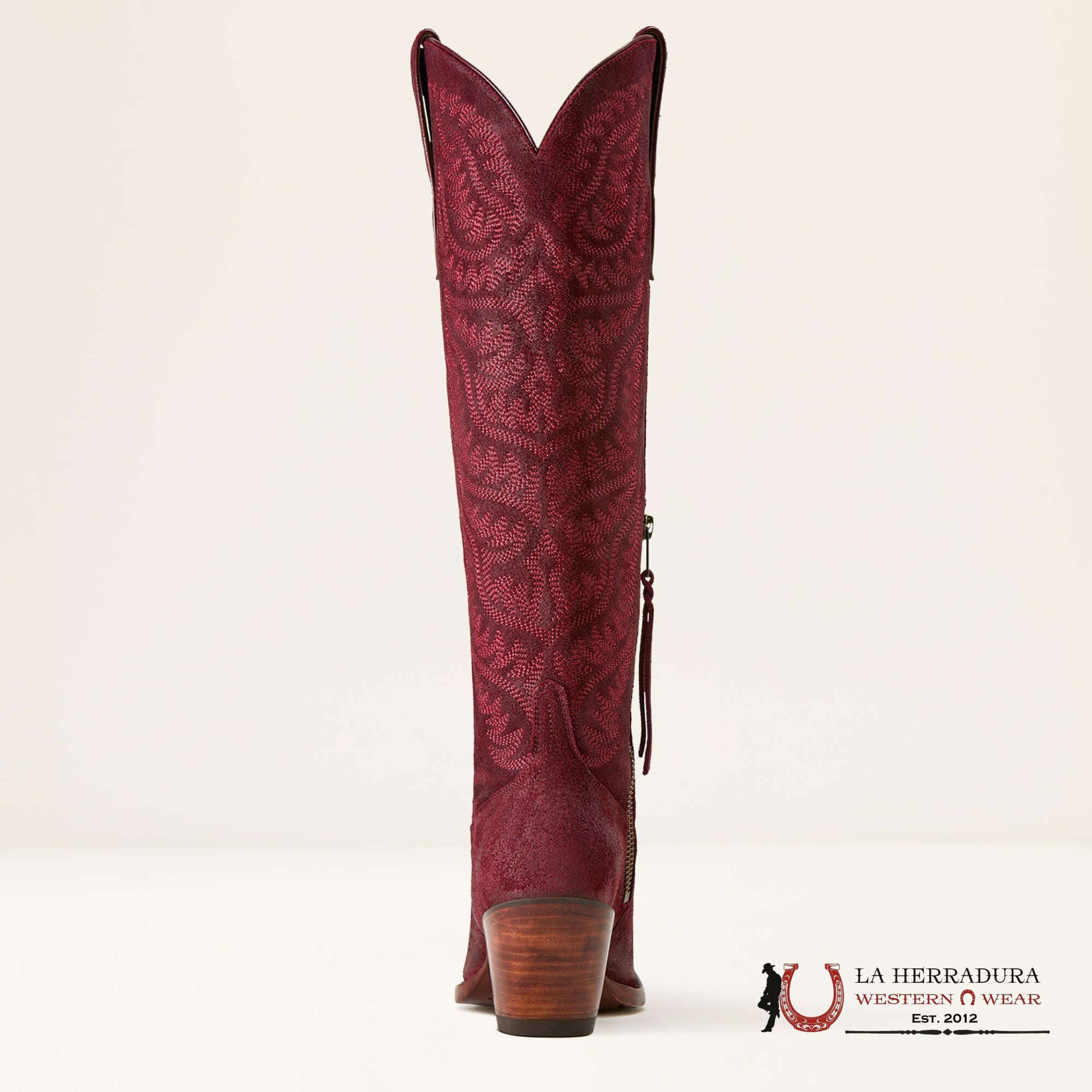 WOMEN’S CASANOVA LARAMIE STRETCHFIT BURGUNDY SUEDE 10061356 BOTAS MUJERES