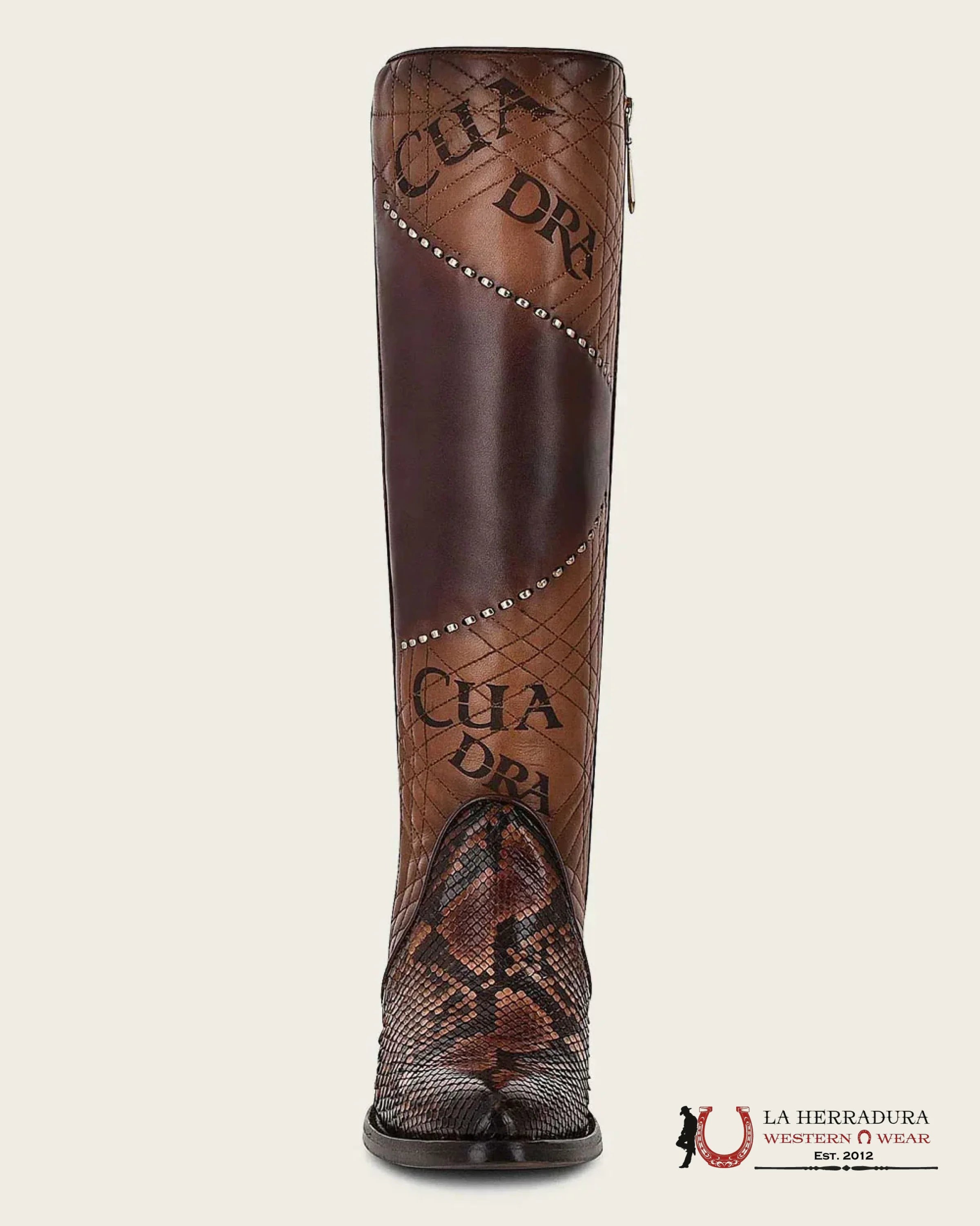 WOMENS CUADRA PITON CASTAÑO VIDREADO TALL BOOT CU561 BOTAS MUJERES