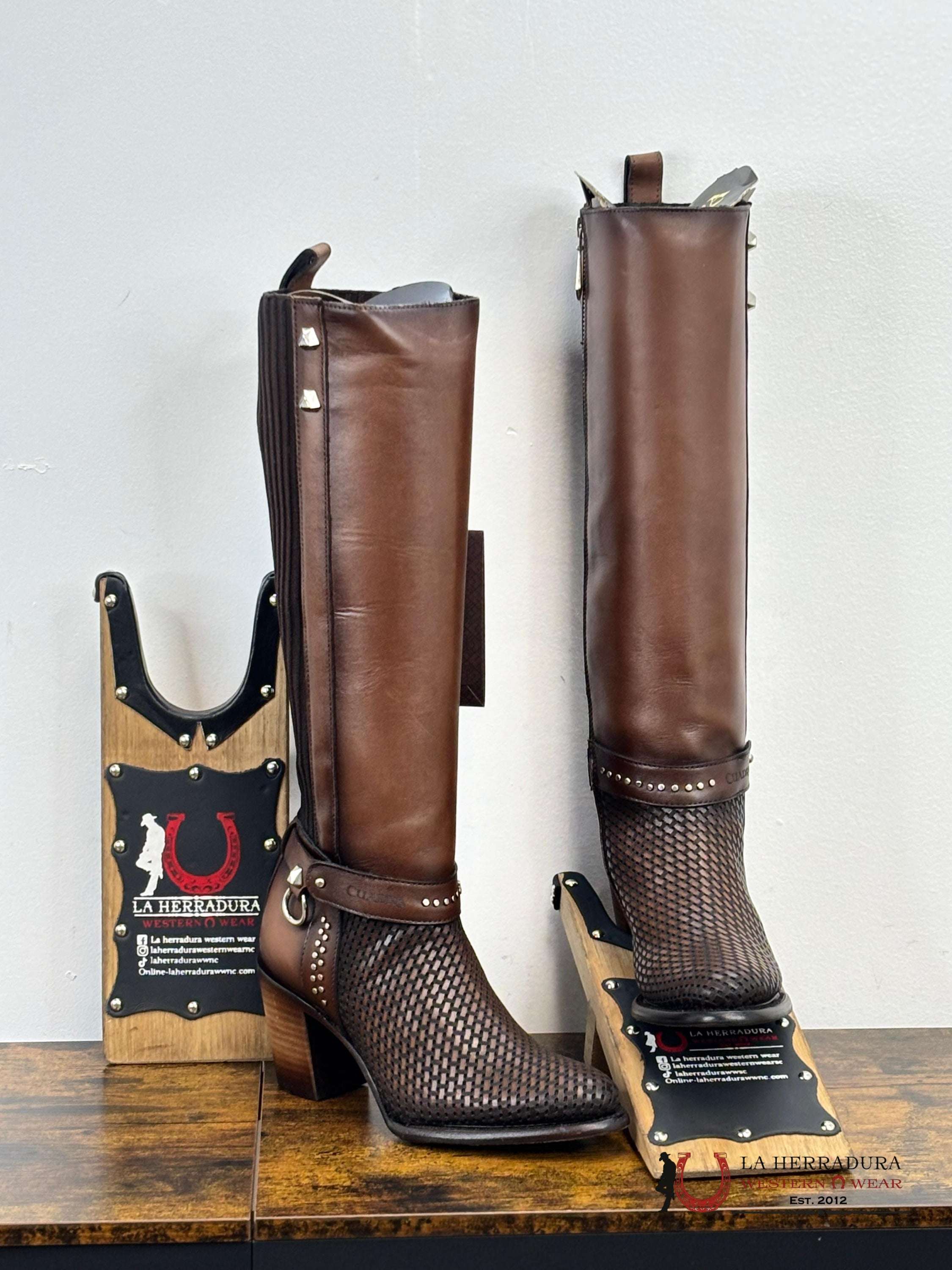 Women’s Cuadra Tall Boot Leather Brown Sillero Del Vasco Natural Botas Mujeres