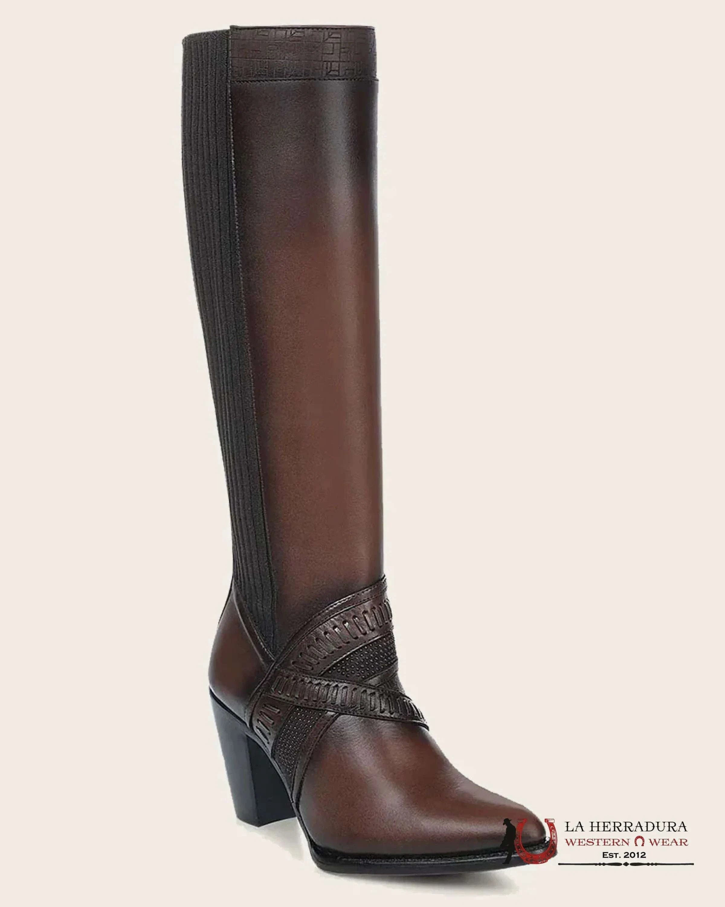 WOMEN’S CUADRA TALL BOOT RES CRUST MIEL LASER ROUND TOE BOTAS MUJERES