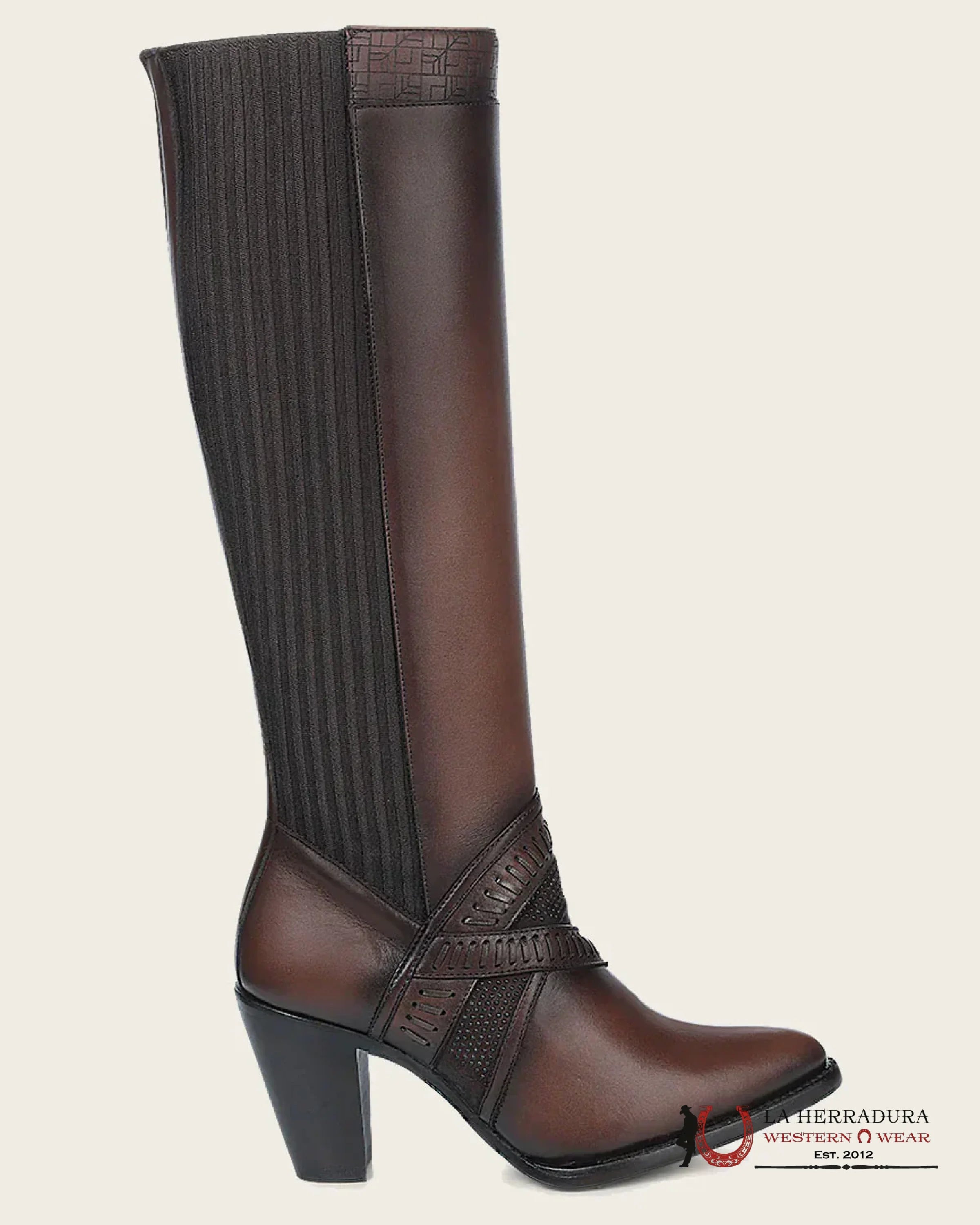 WOMEN’S CUADRA TALL BOOT RES CRUST MIEL LASER ROUND TOE BOTAS MUJERES