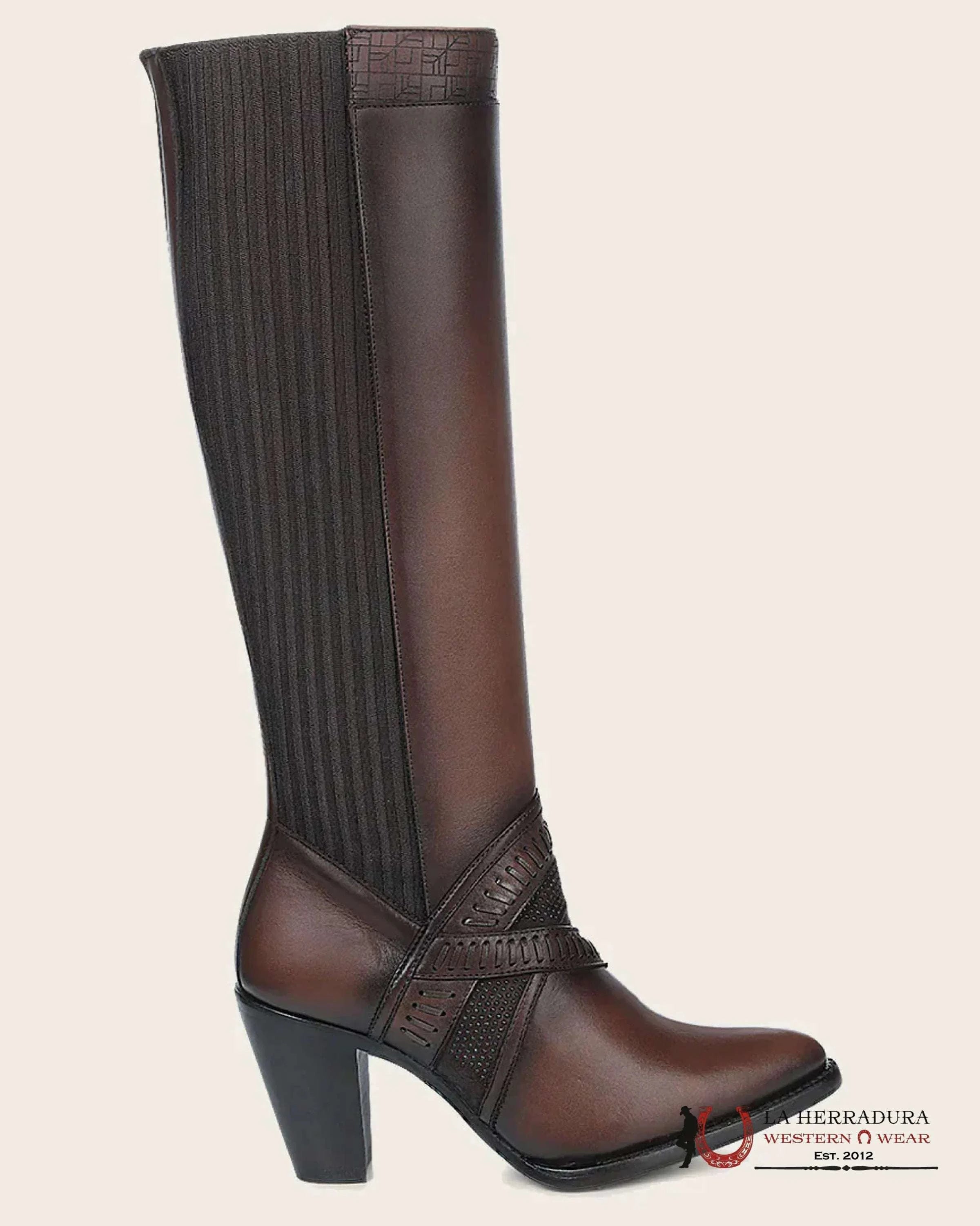WOMEN’S CUADRA TALL BOOT RES CRUST MIEL LASER ROUND TOE BOTAS MUJERES