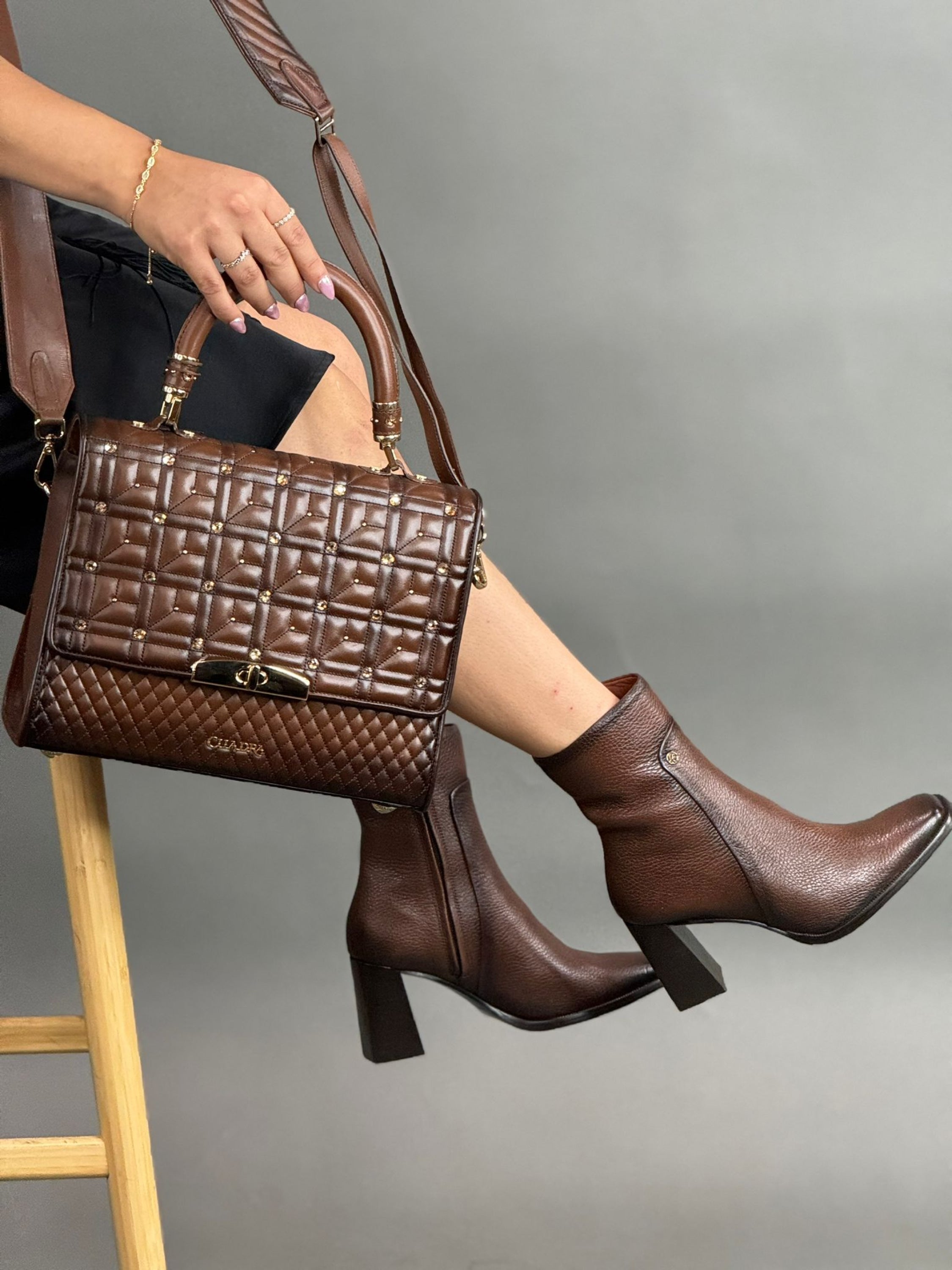 Womens Franco Cuadra Diego Miel Botin French Toe Botas Mujeres