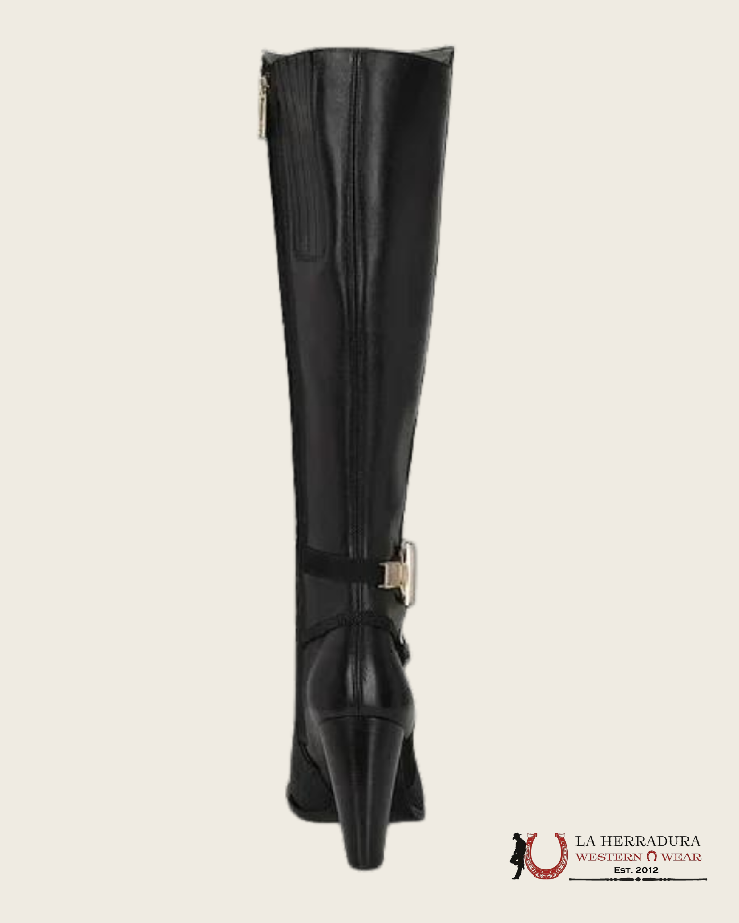 WOMEN’S FRANCO CUADRA TALL BOOT STINGRAY VELVET BLACK FC754 BOTAS MUJERES