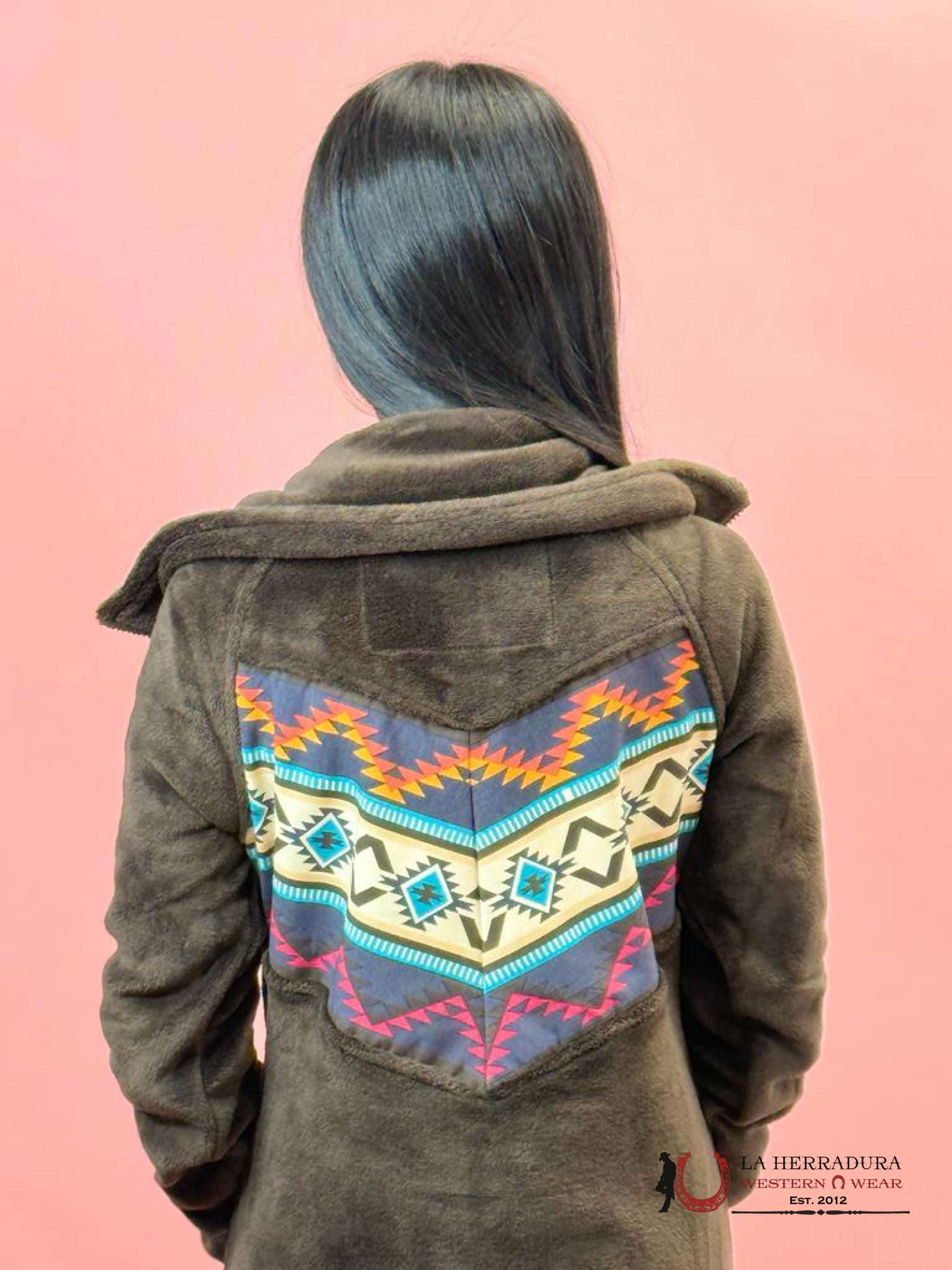 Women’s Panhandle Dark Brown Micro Fur Jacket Ropa Mujeres