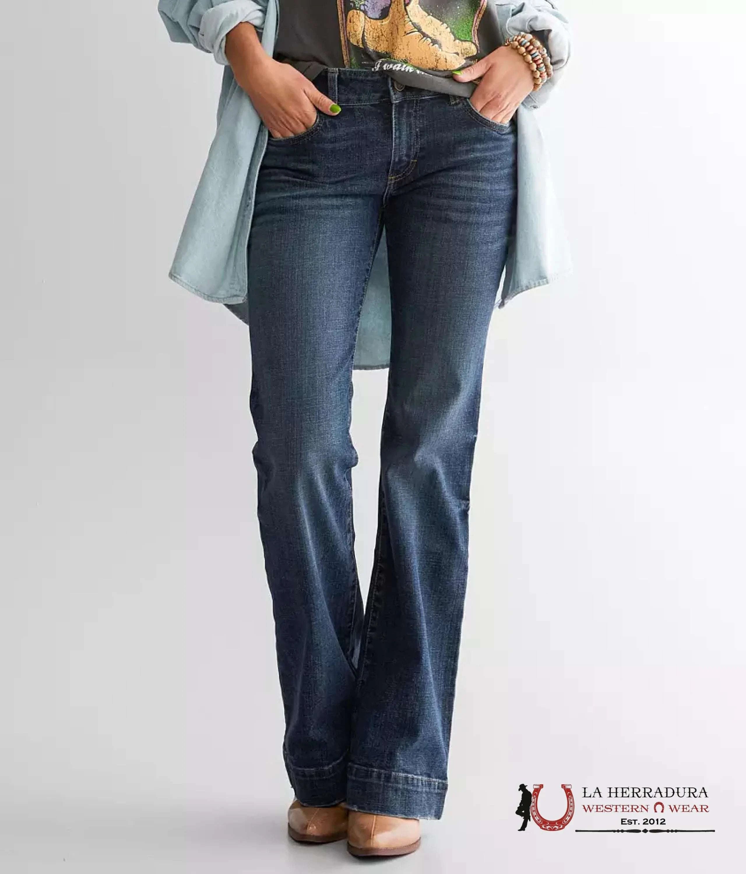 Women’s Retro® Mae Trousers HIGH-Rise Jeans-11MPEQF ROPA MUJERES