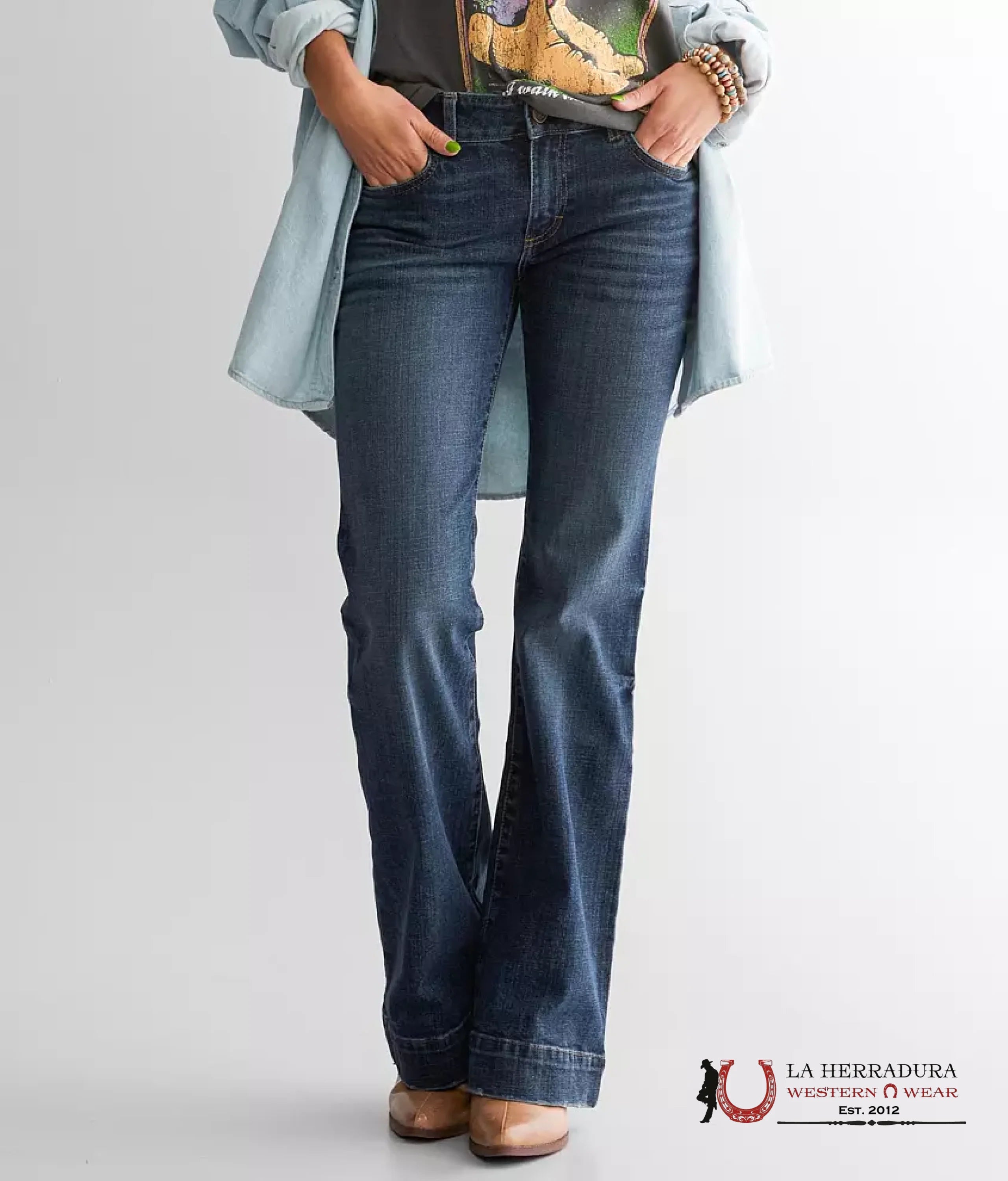 Women’s Retro® Mae Trousers HIGH-Rise Jeans-11MPEQF ROPA MUJERES