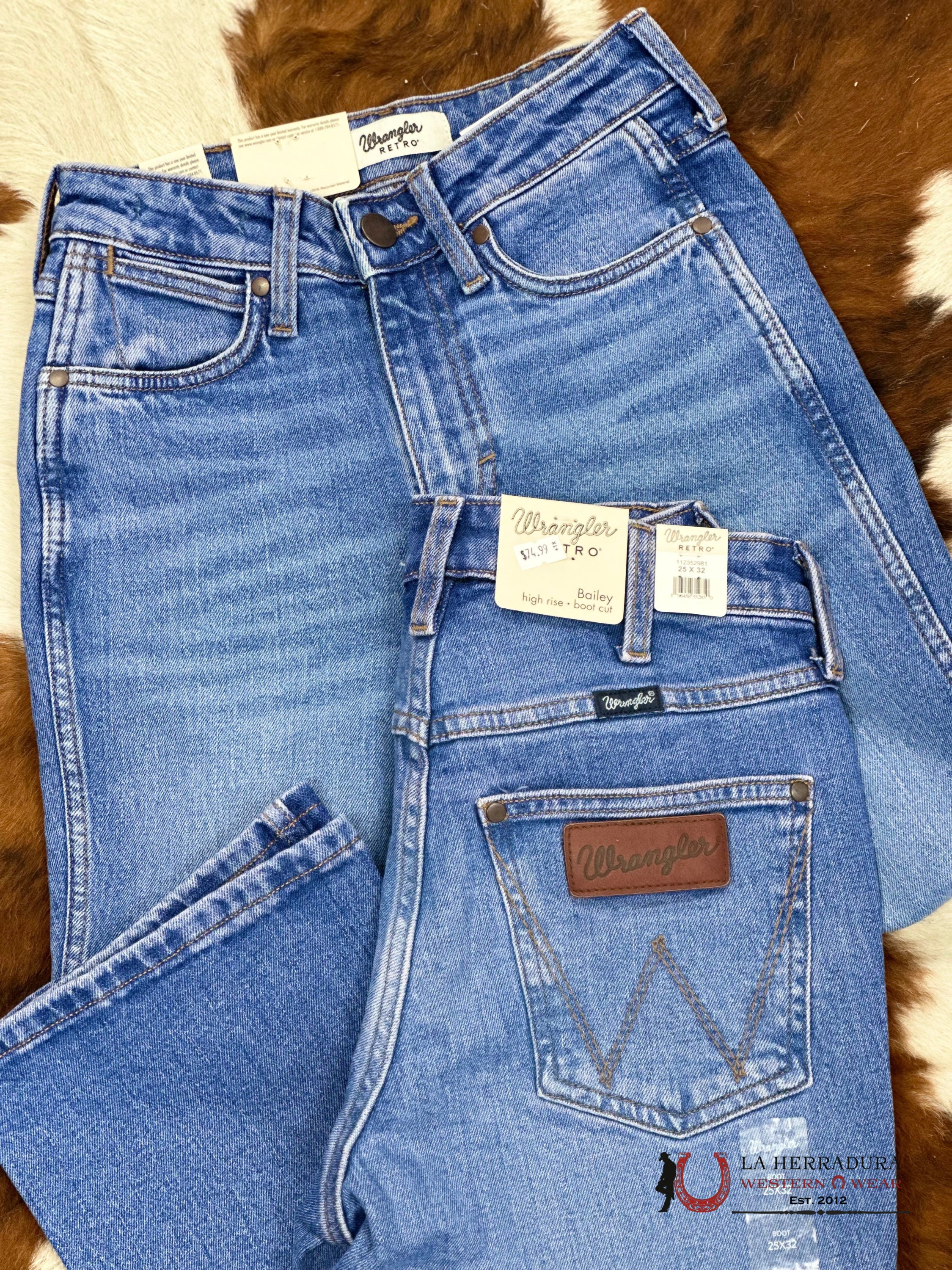 Womens Wrangler Bailey High Rise Bootcut Ropa Mujeres