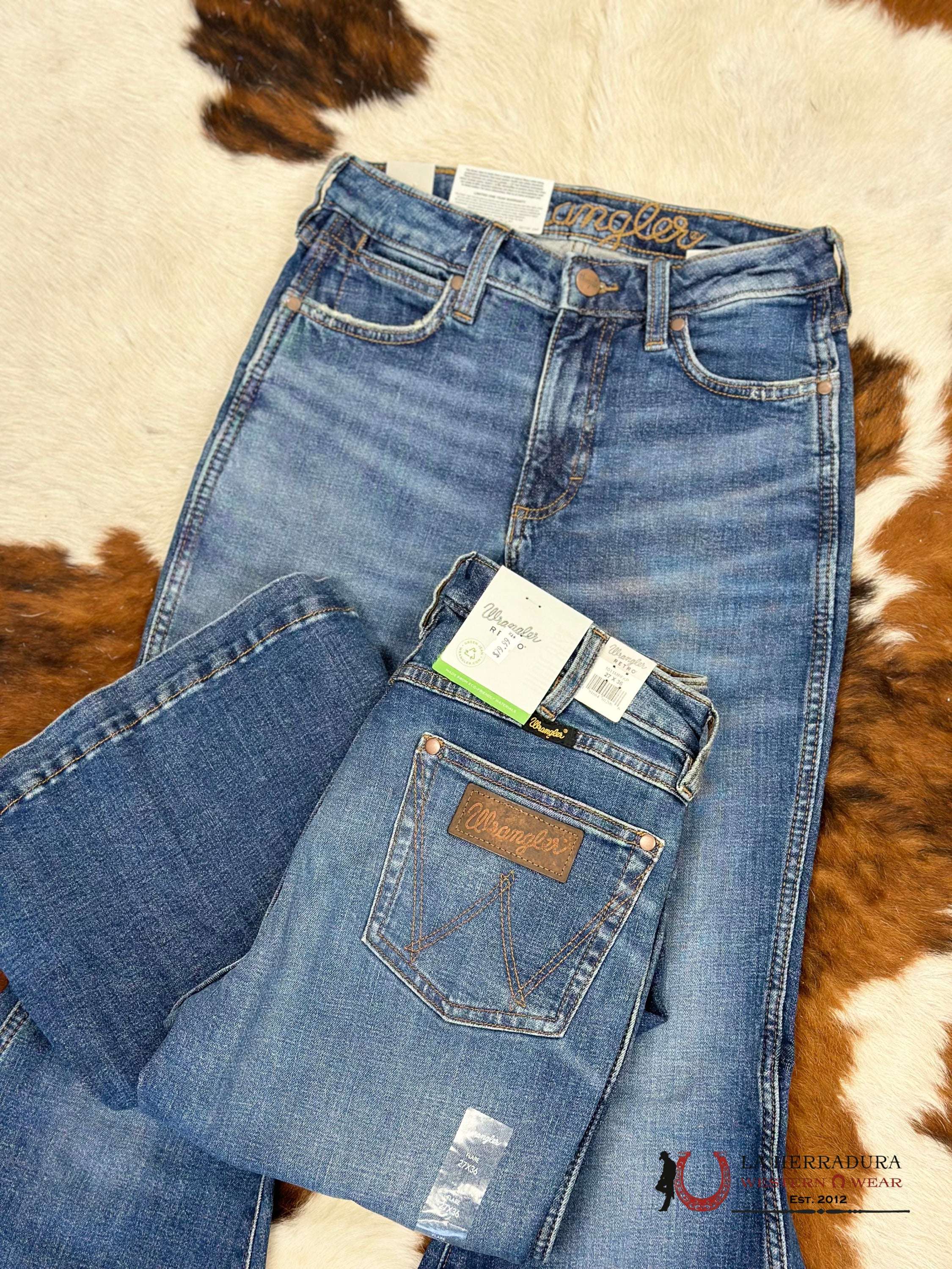 Womens Wrangler Classic Blue Flare Jean Ropa Mujeres