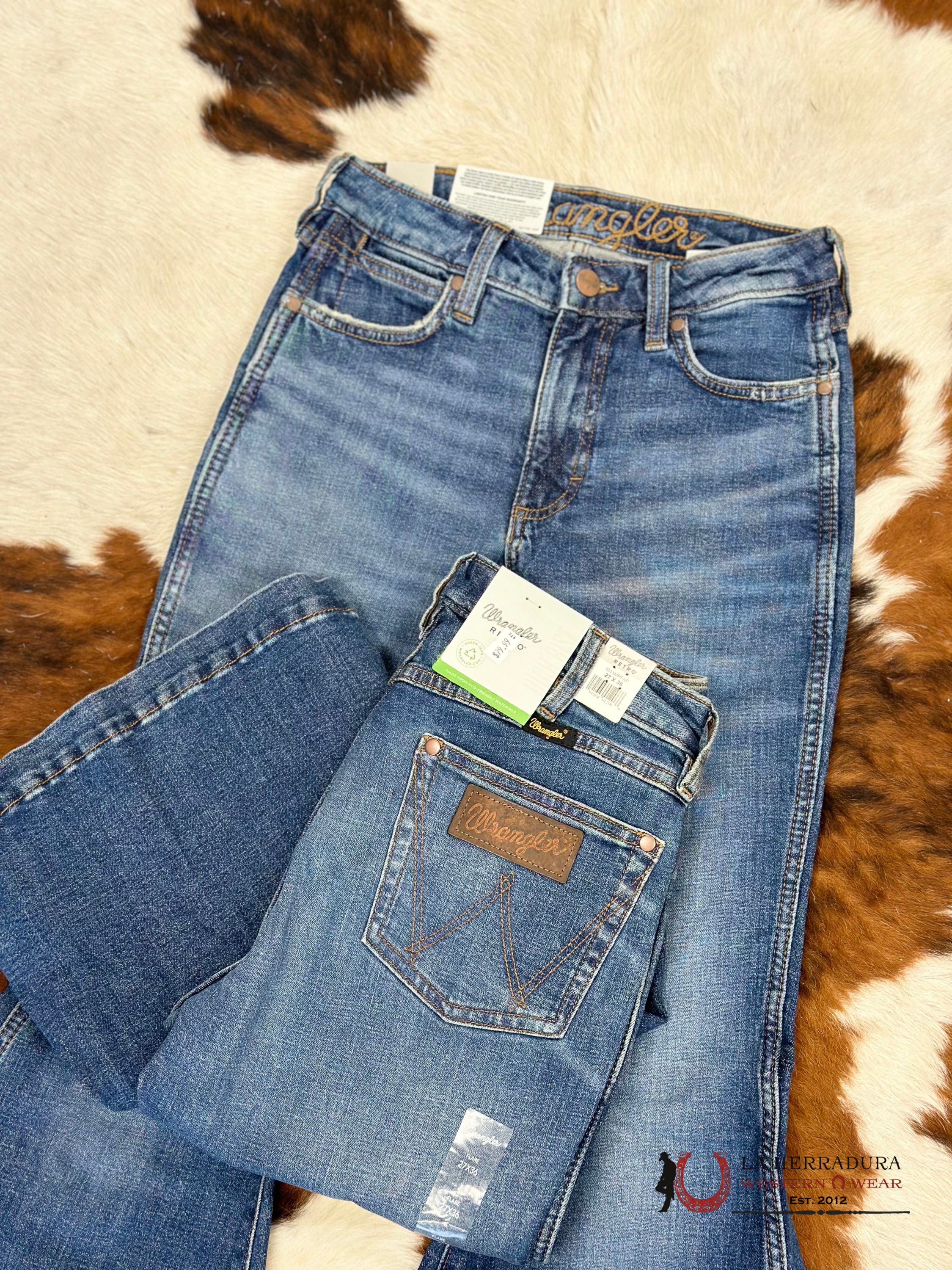 Womens Wrangler Classic Blue Flare Jean Ropa Mujeres