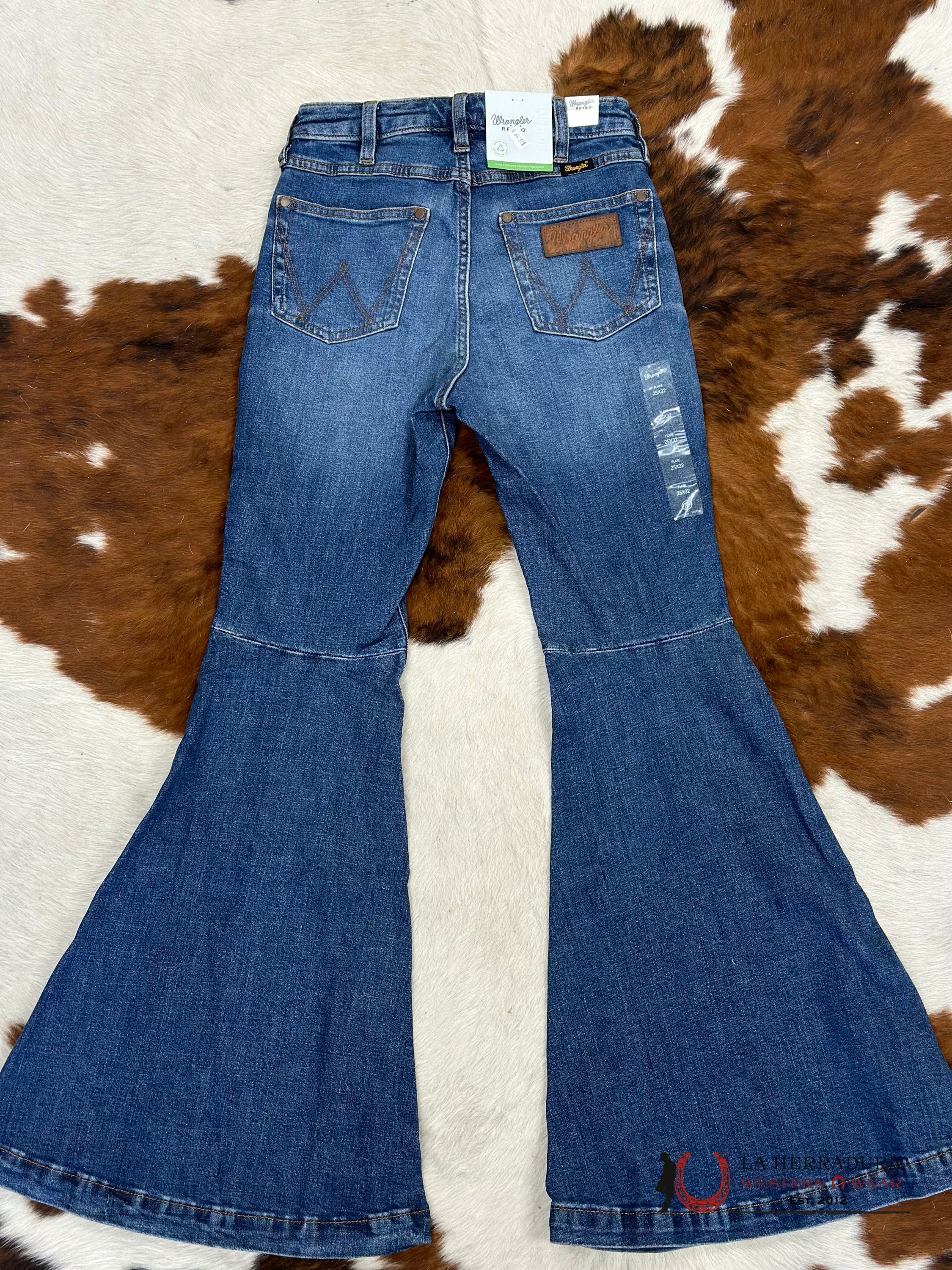 Womens Wrangler Classic Blue Flare Jean Ropa Mujeres