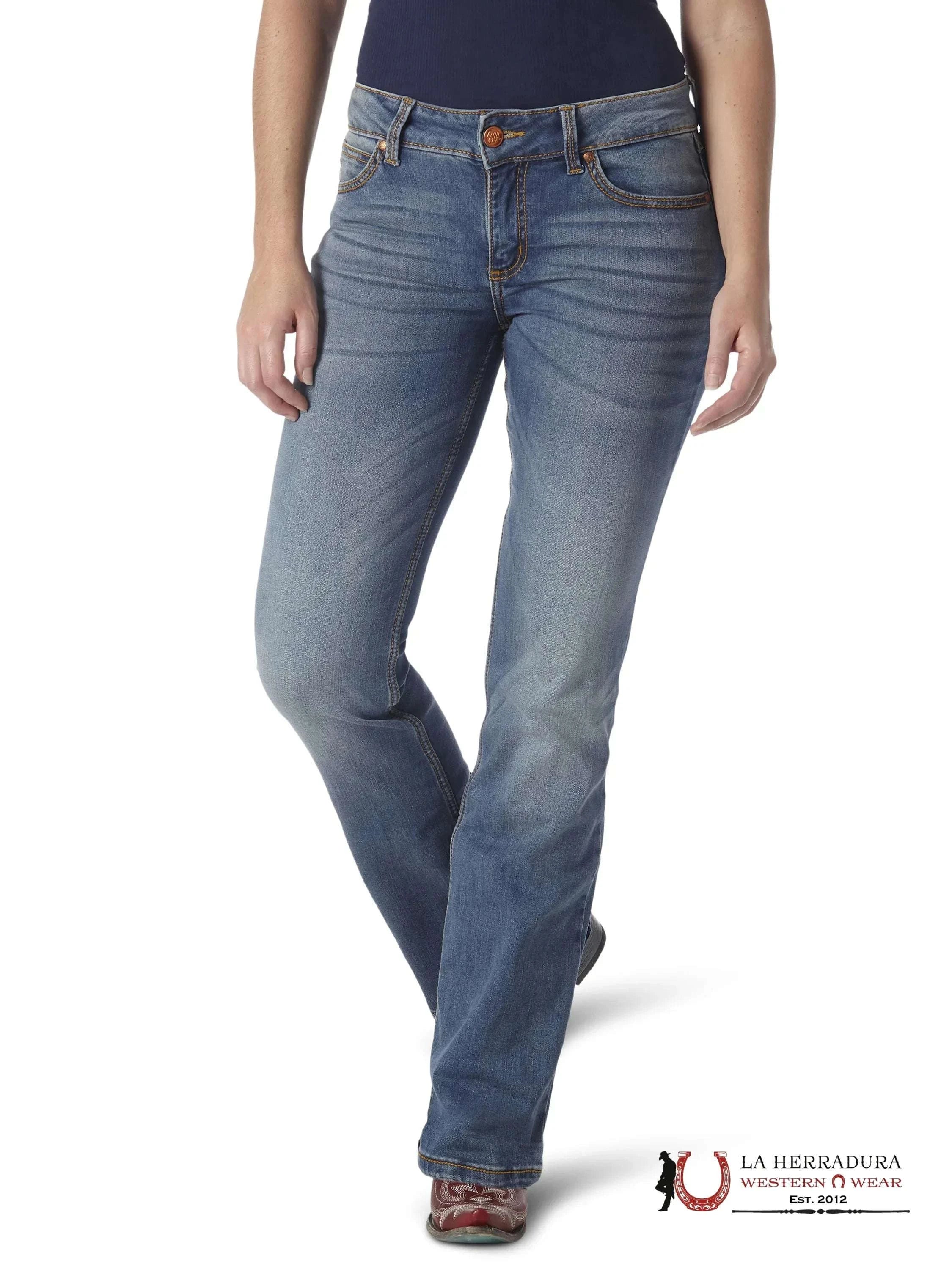 WOMENS WRANGLER MAE MID-RISE BOOT CUT 1009MWZDW ROPA MUJERES