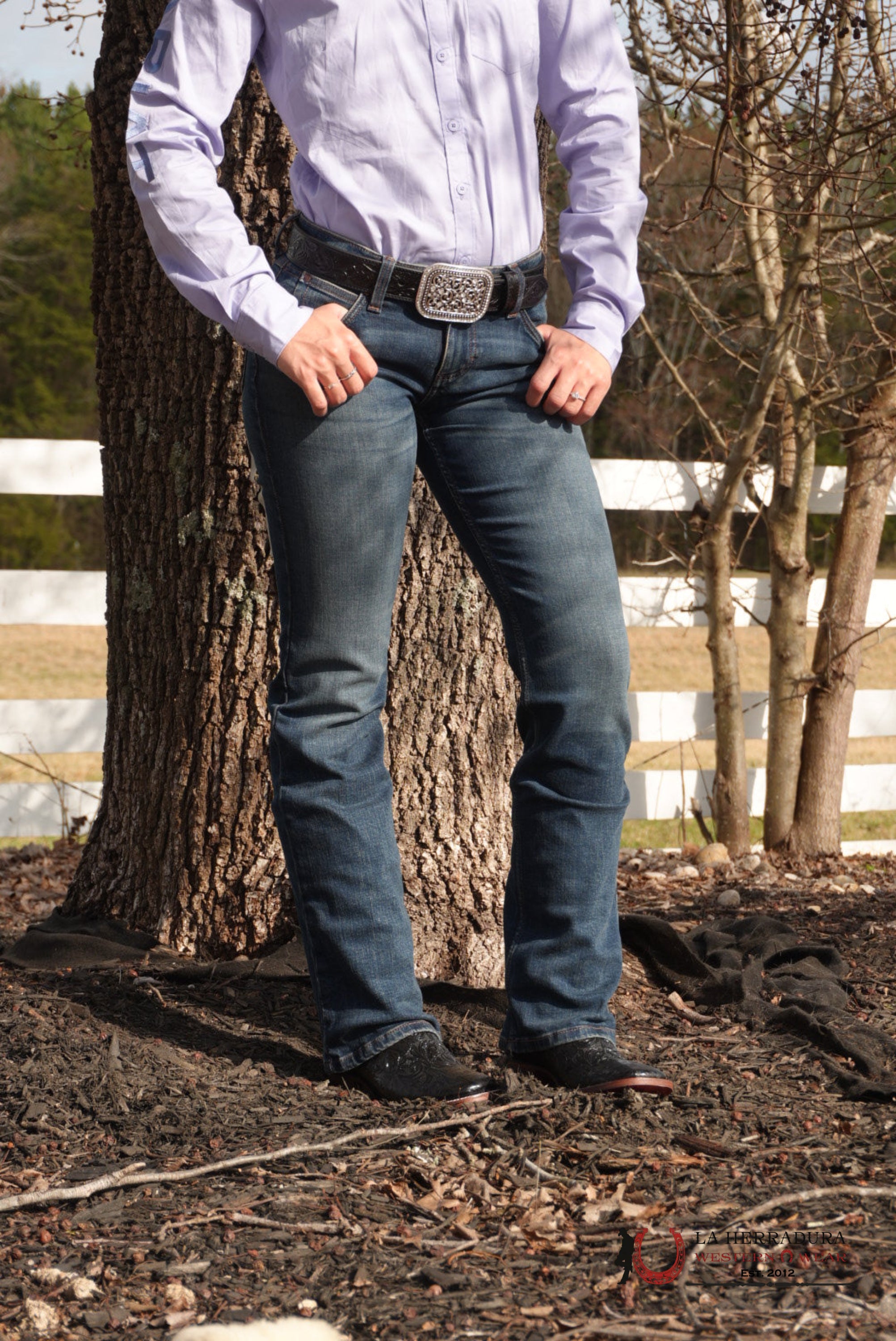 WOMENS WRANGLER MAE MID-RISE BOOT CUT ROPA MUJERES