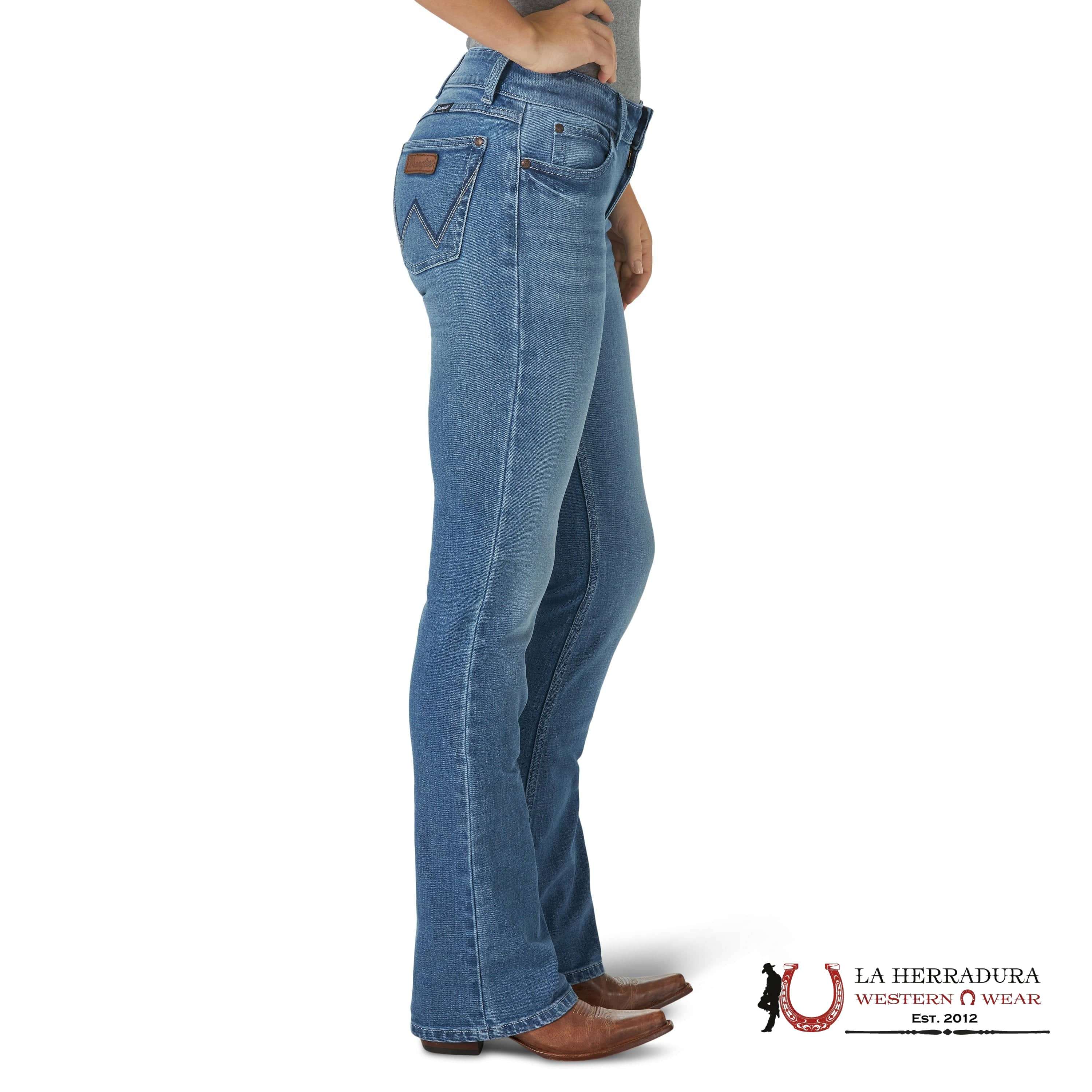 WOMENS WRANGLER MAE MID-RISE SADIE BOOT CUT 09MWZUH ROPA MUJERES