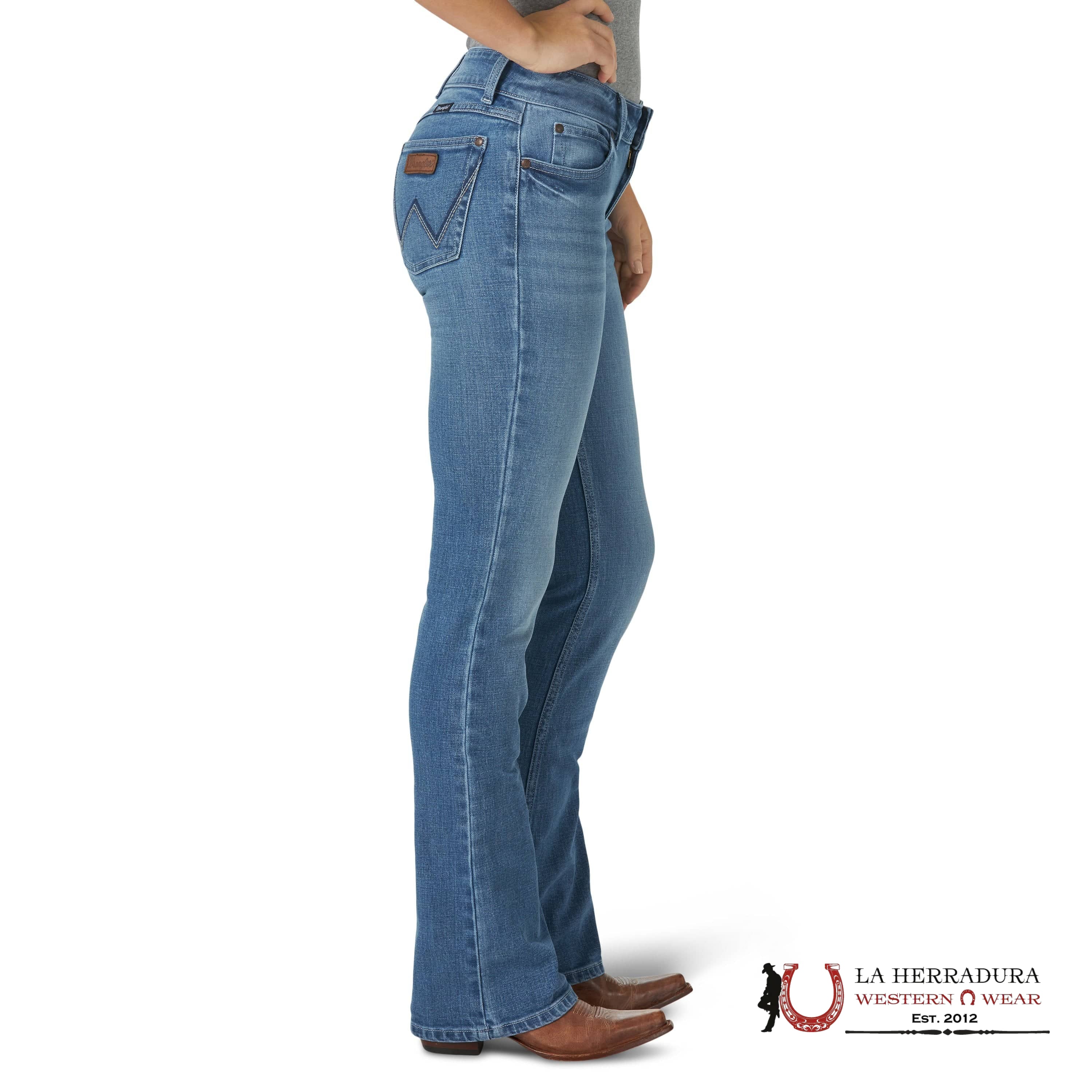 WOMENS WRANGLER MAE MID-RISE SADIE BOOT CUT 09MWZUH ROPA MUJERES