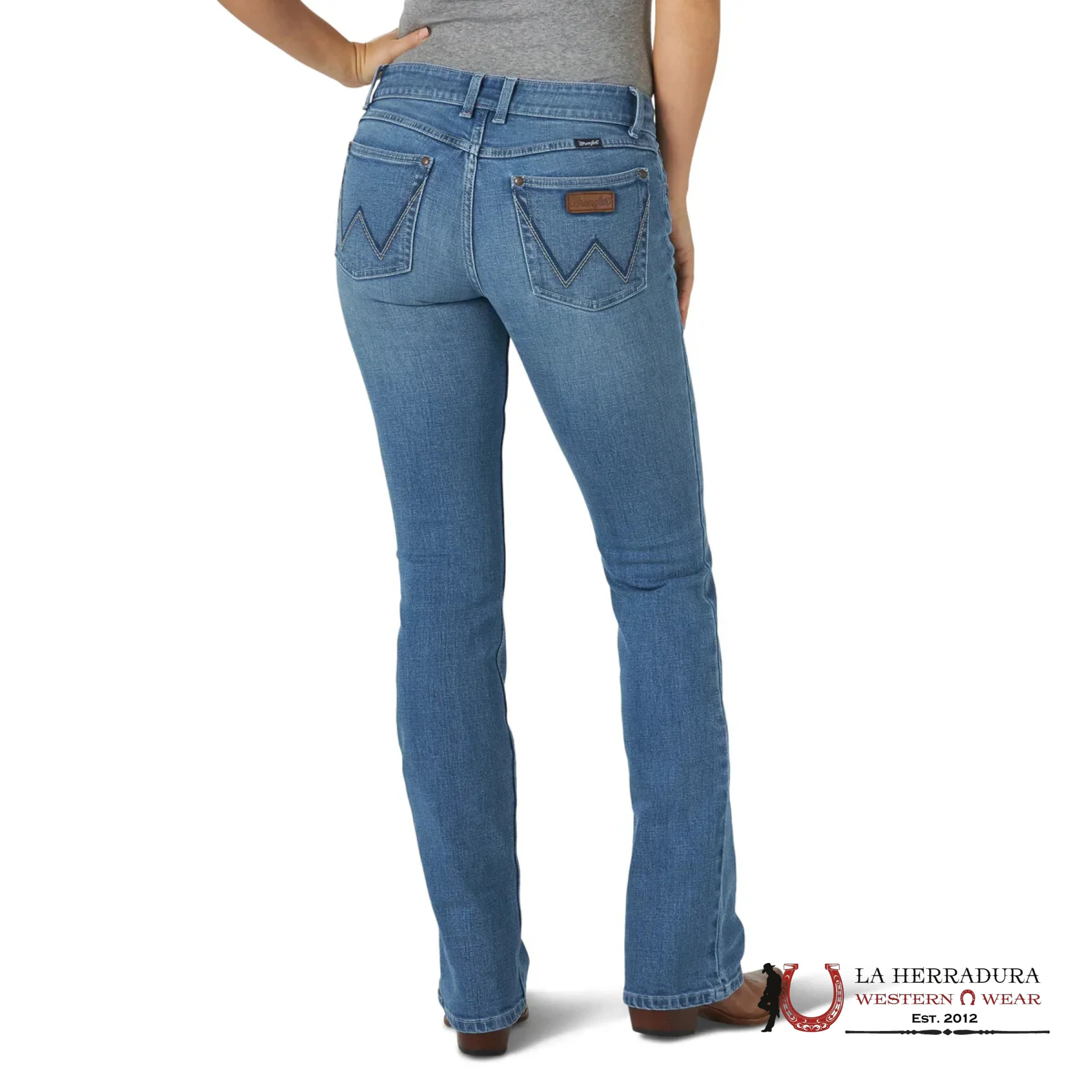 WOMENS WRANGLER MAE MID-RISE SADIE BOOT CUT 09MWZUH ROPA MUJERES