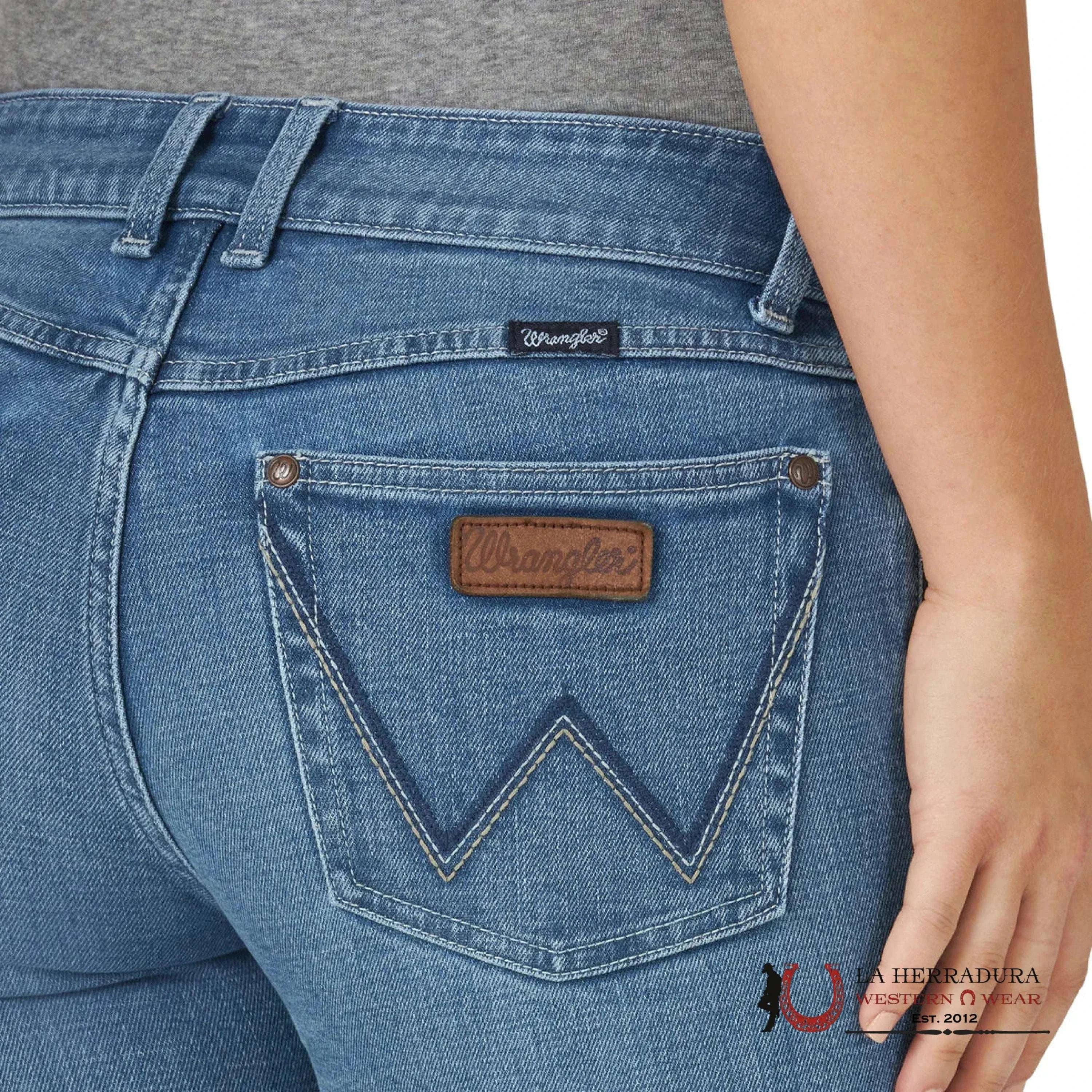 WOMENS WRANGLER MAE MID-RISE SADIE BOOT CUT 09MWZUH ROPA MUJERES