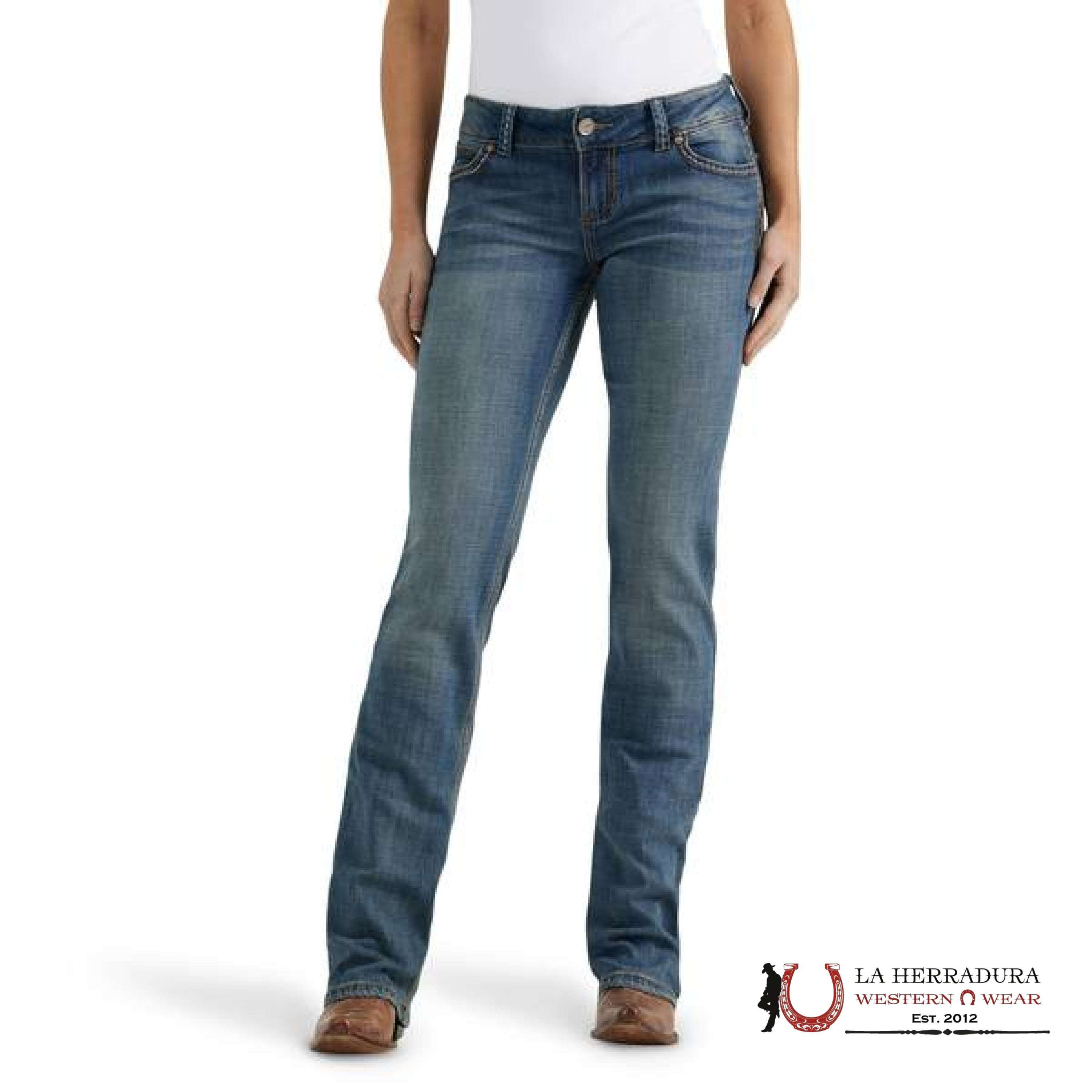 WOMENS WRANGLER MAE MID-RISE SADIE BOOT CUT 1007MWZDW ROPA MUJERES