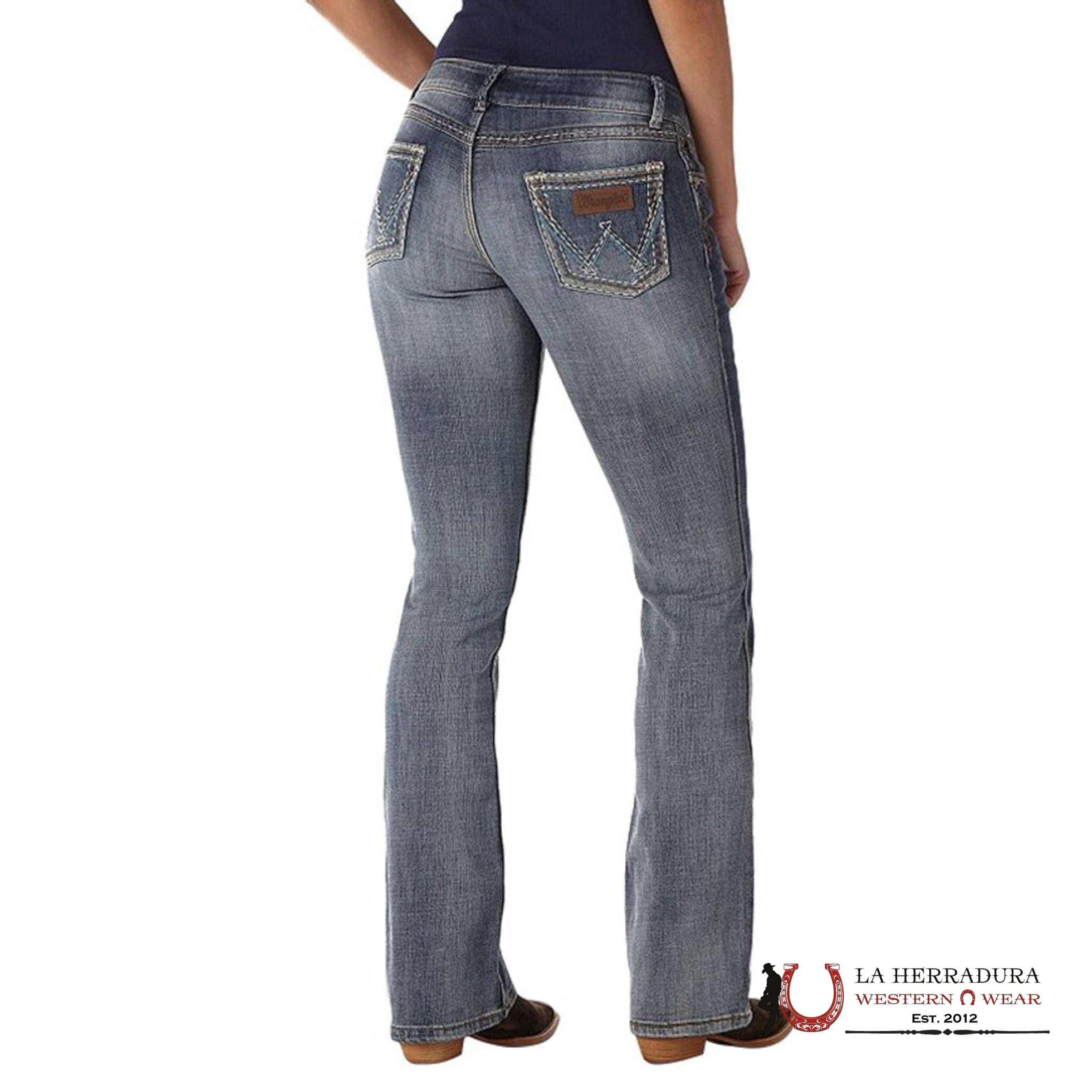 WOMENS WRANGLER MAE MID-RISE SADIE BOOT CUT 1007MWZDW ROPA MUJERES