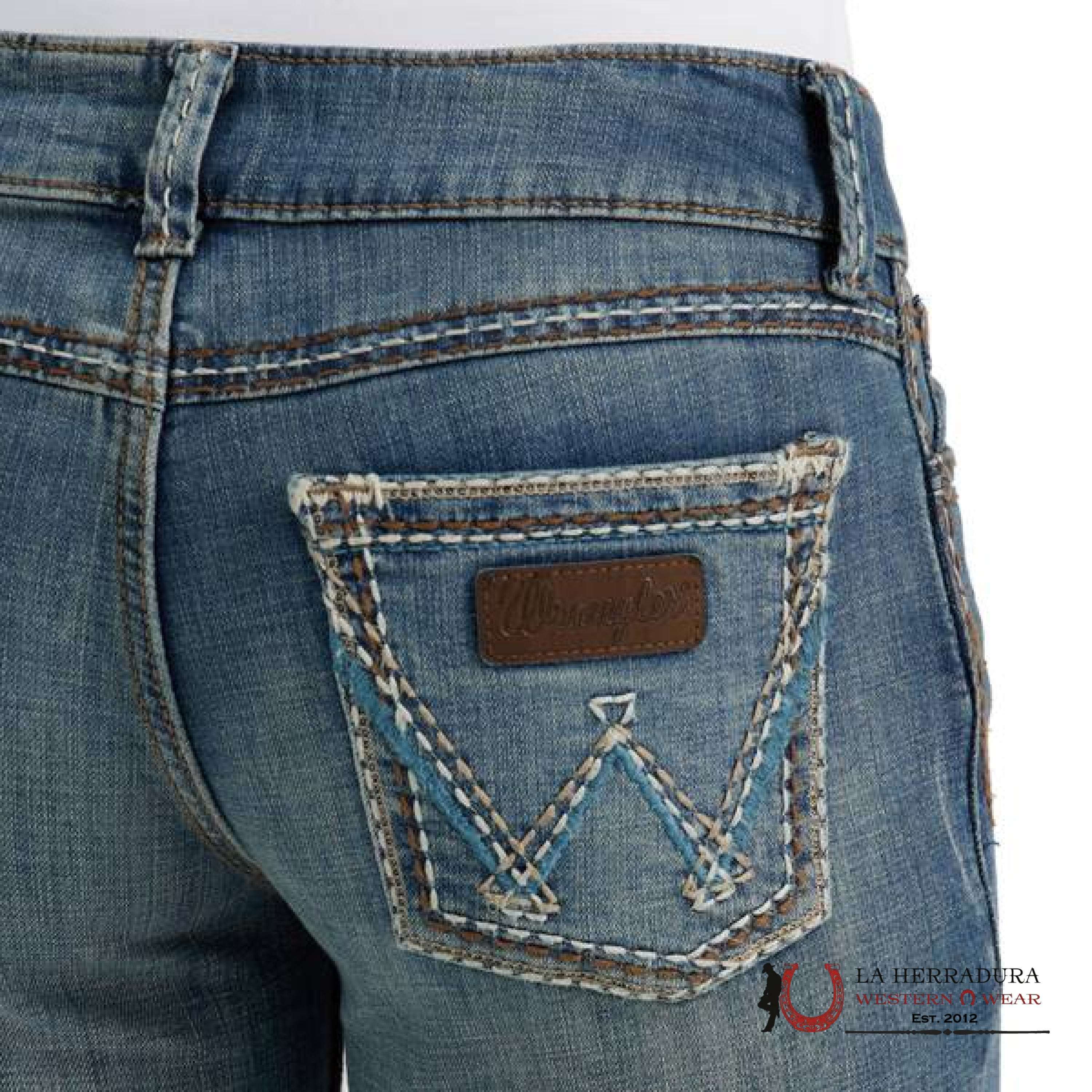 WOMENS WRANGLER MAE MID-RISE SADIE BOOT CUT 1007MWZDW ROPA MUJERES
