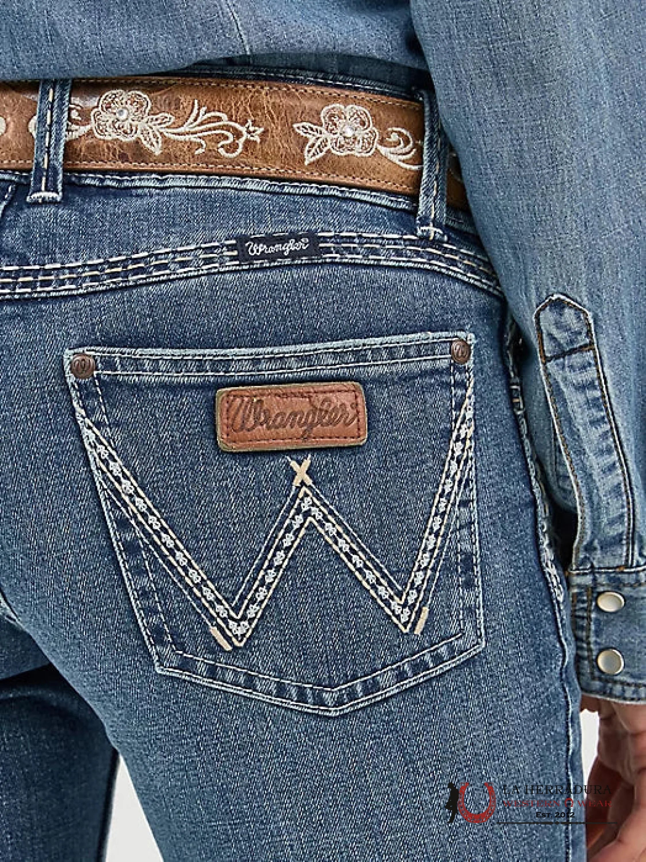 WOMENS WRANGLER MAE MID-RISE SADIE BOOT CUT 1007MWZRT ROPA MUJERES