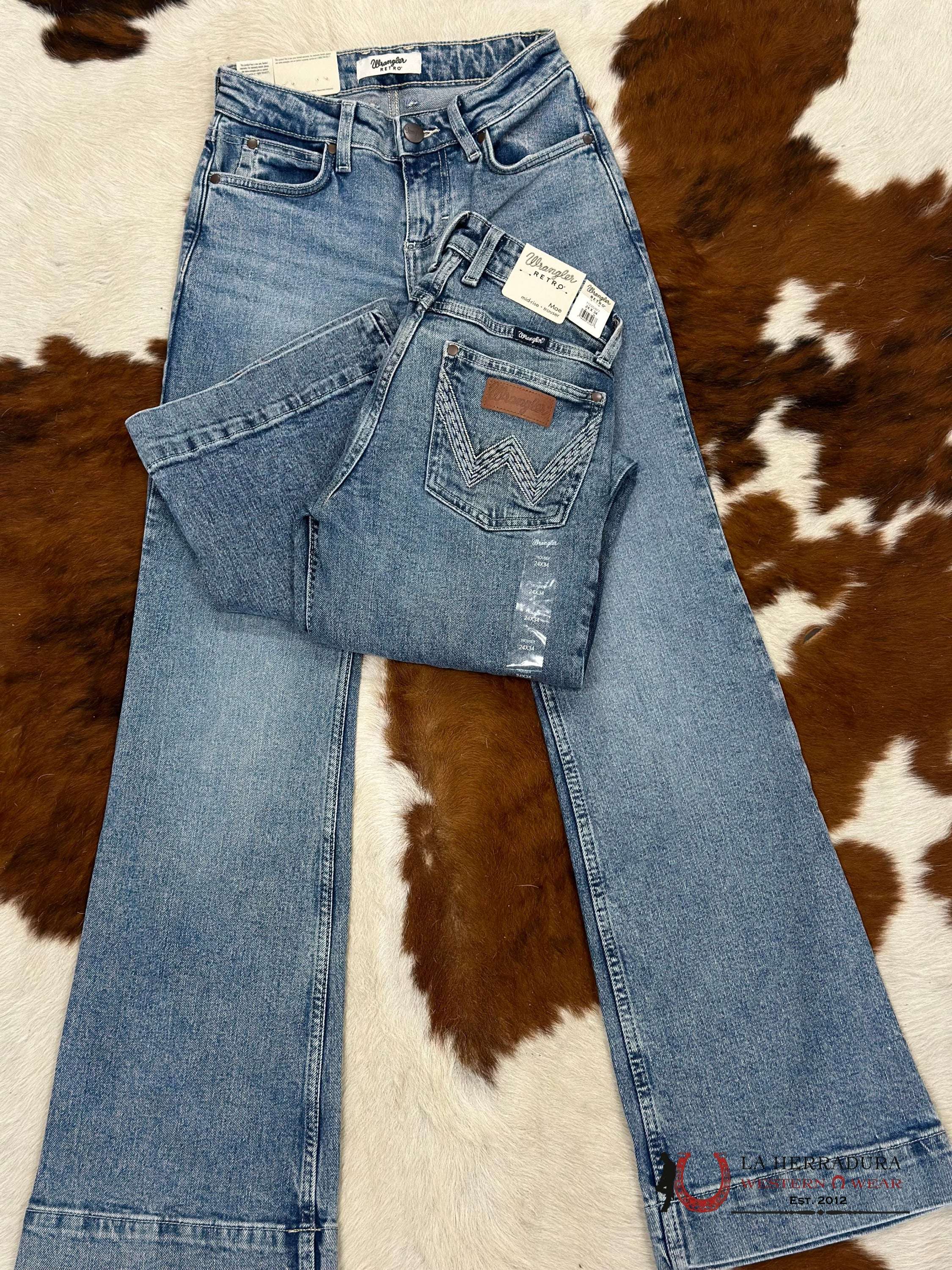 Womens Wrangler Mae Mid-Rise Trouser Jean Ropa Mujeres