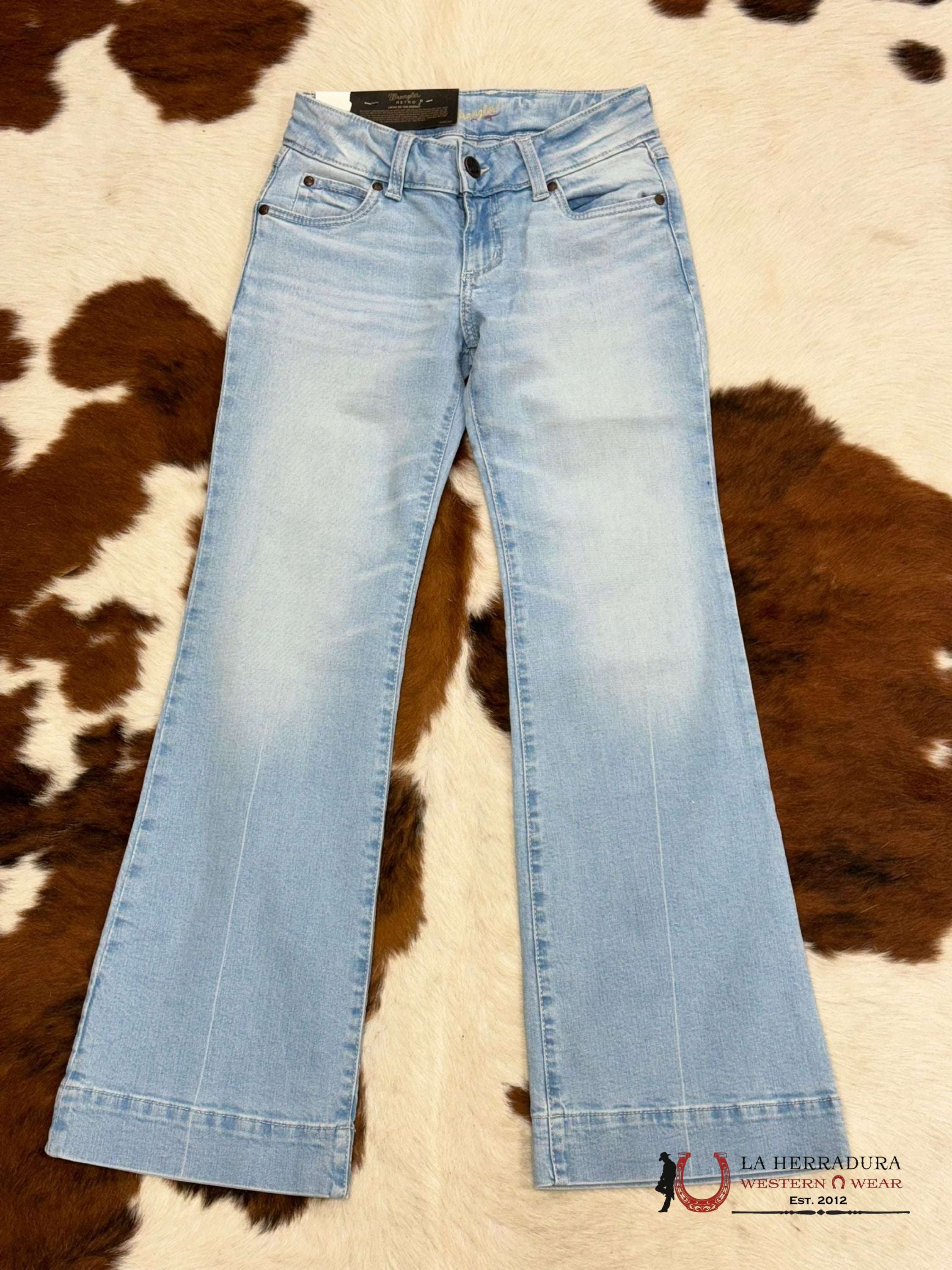 Women’s Wrangler Reto Mae Mid-Rise Trouser Light Wash Ropa Mujeres