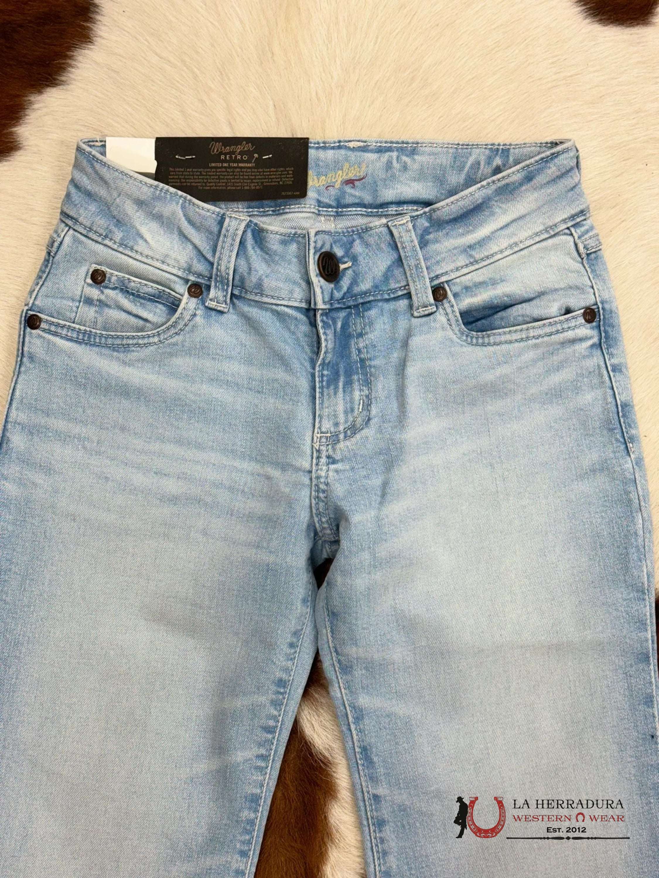 Women’s Wrangler Reto Mae Mid-Rise Trouser Light Wash Ropa Mujeres