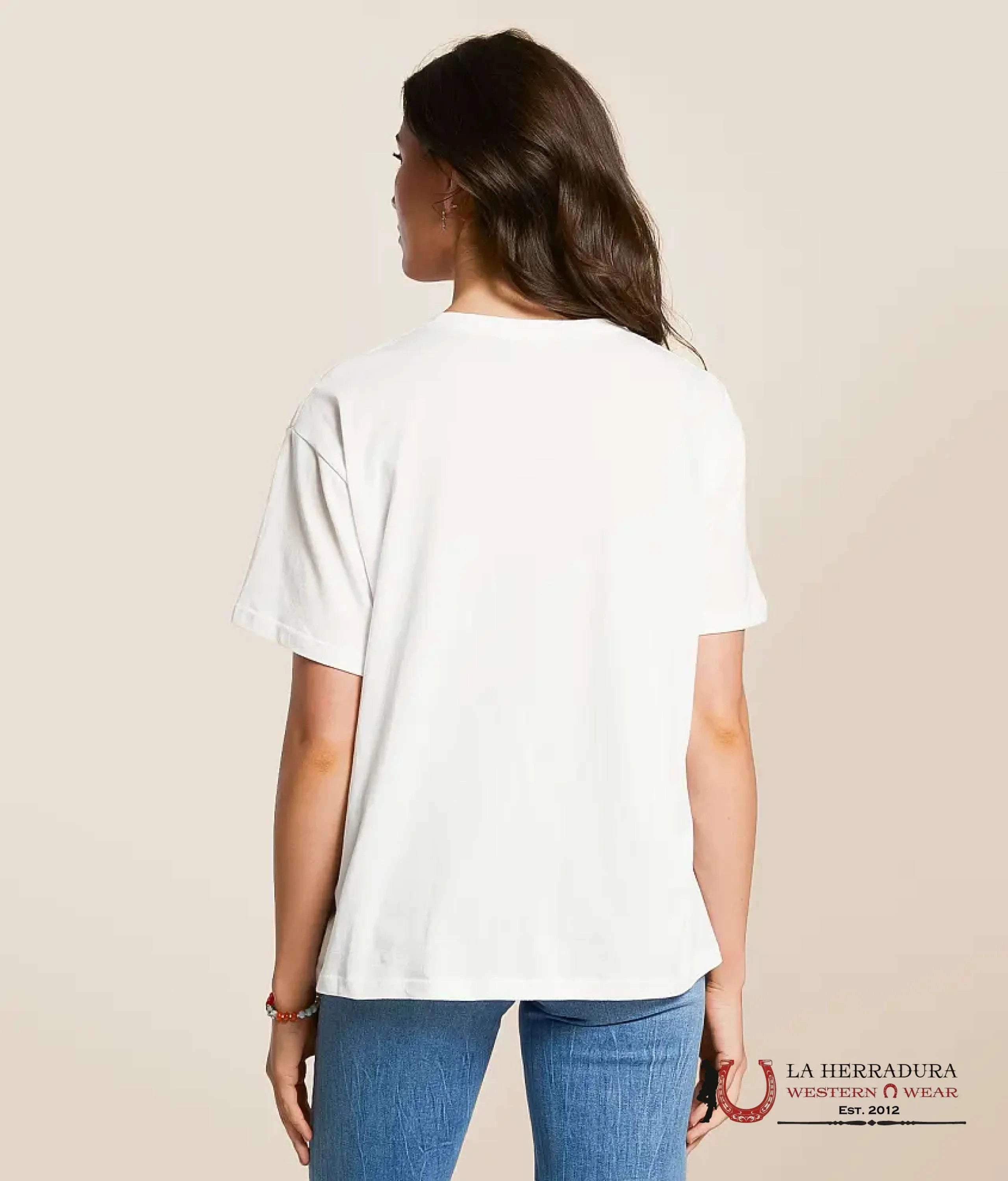 WOMEN’S WRANGLER T-SHIRT WHITE REG MEG 1947 SPIRIT OF THE WEST 112361887 ROPA MUJERES