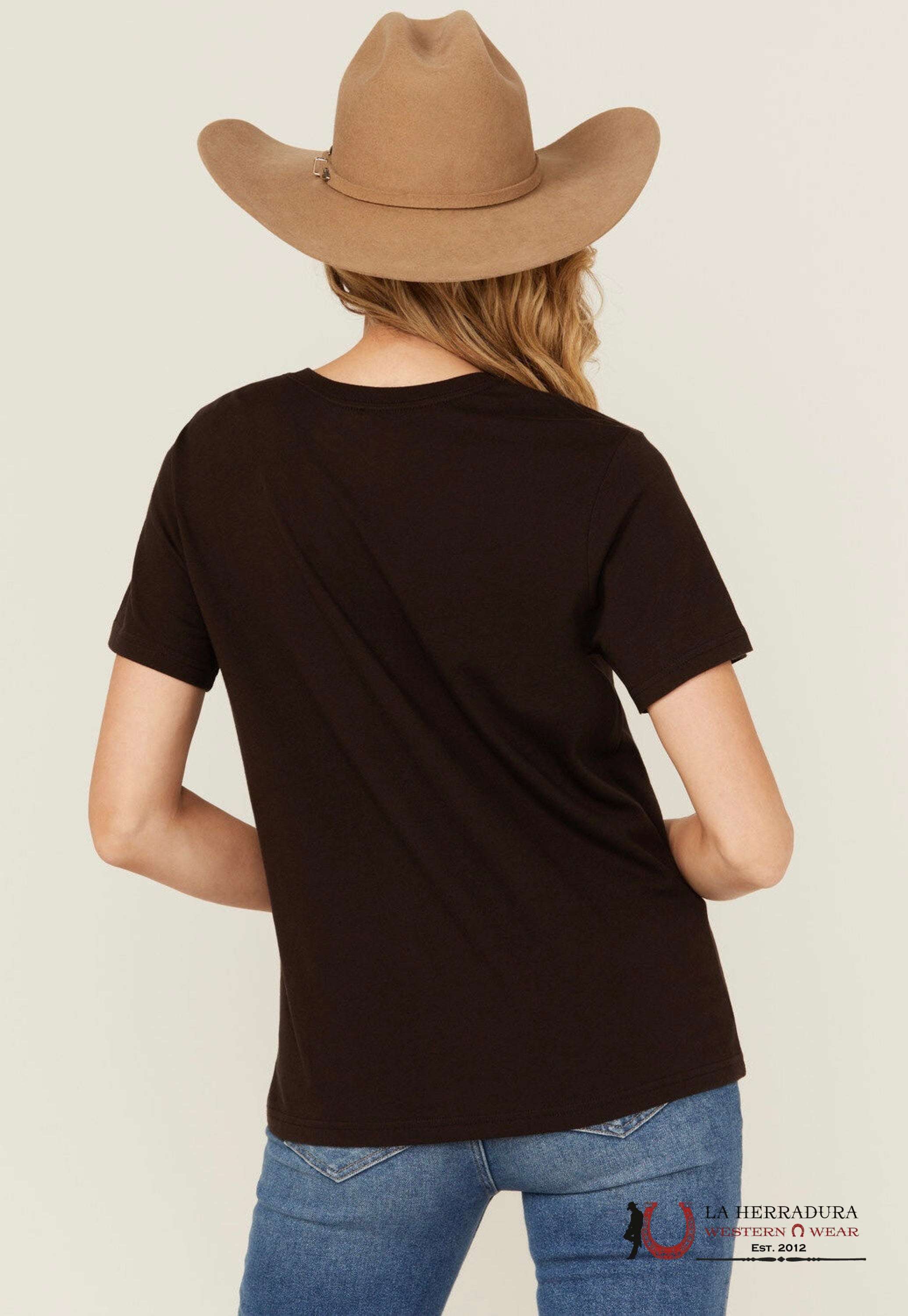 WOMEN’S WRANGLER RETRO T-SHIRT BRWON HORSE 112354358 ROPA MUJERES