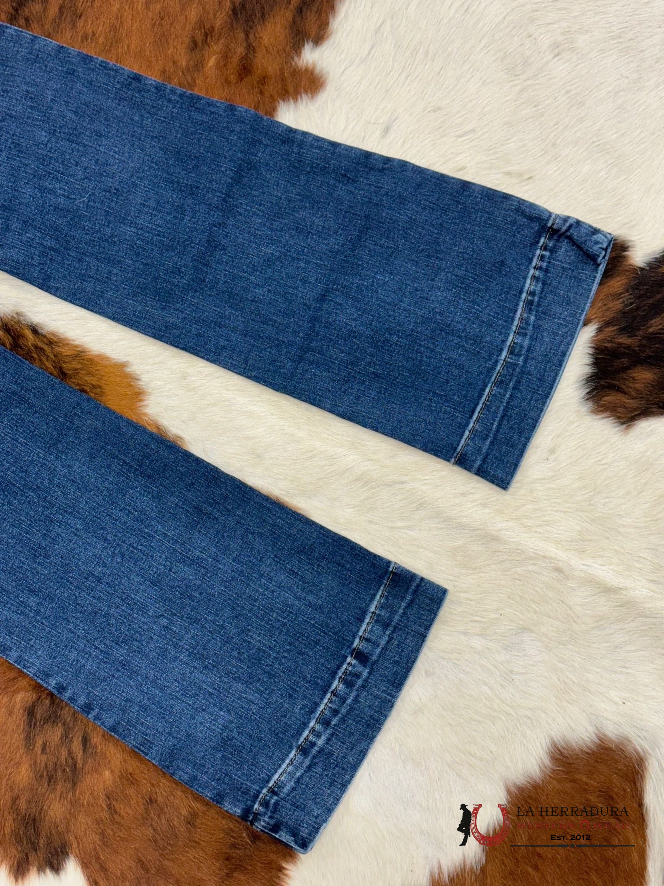 Women’s Wrangler Ultimate Riding Jean Willow Dark Wash Ropa Mujeres